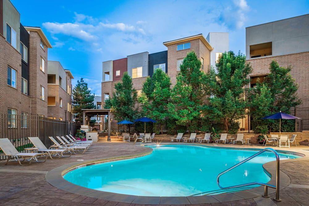 Swimming pool at Marq Inverness in Englewood, CO.