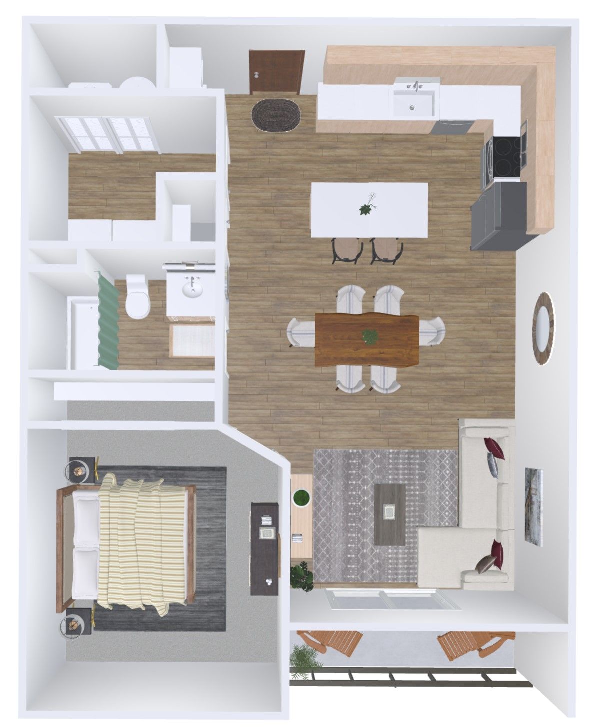 La Mira at Renaissance Apartments One Bedroom For Rent