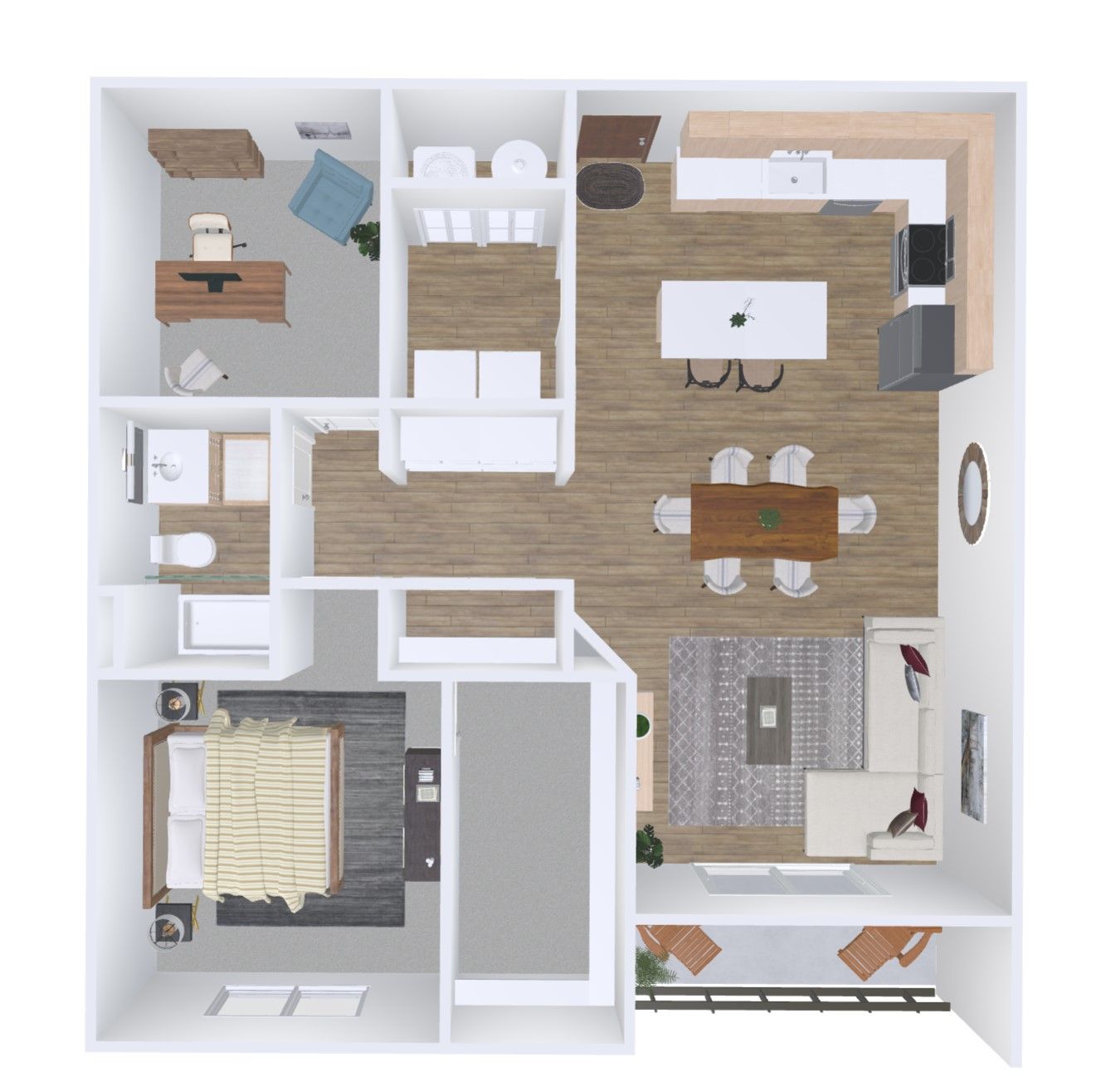 La Mira at Renaissance Apartments One Bedroom For Rent