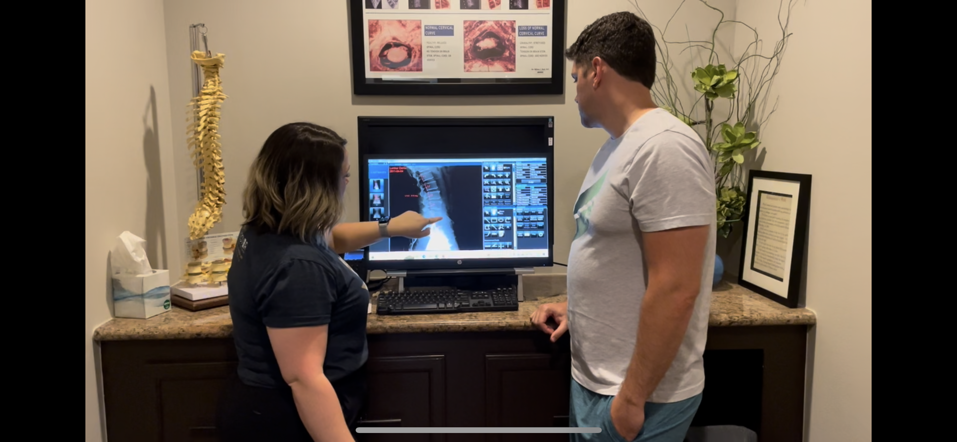 Man Getting Treatment — Houston, TX — Discover Chiropractic & Wellness