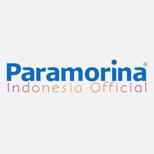 Logo resmi Paramorina Indonesia dalam teks biru dan coklat.