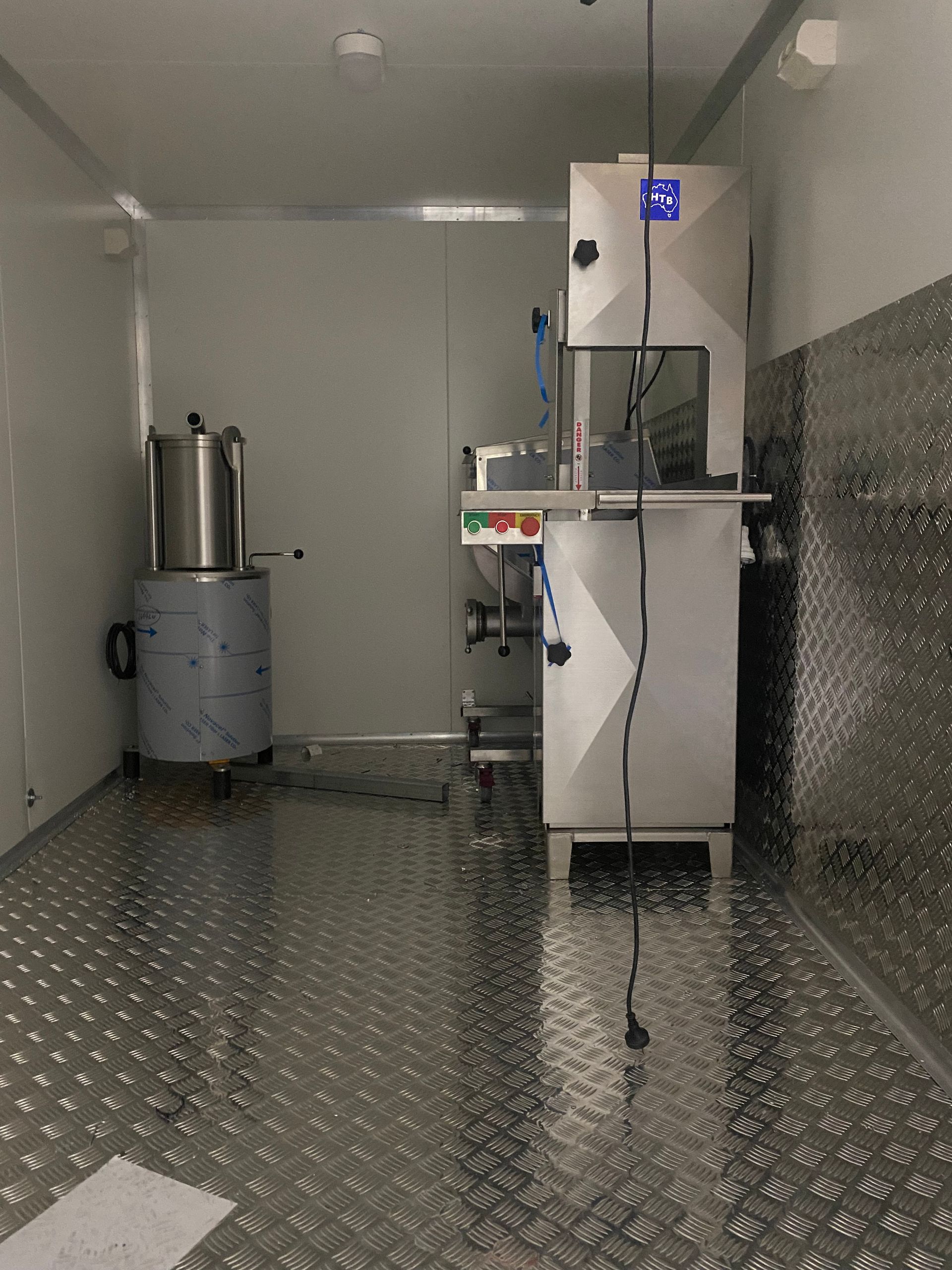 Bandsaw mincer portable prep coolroom