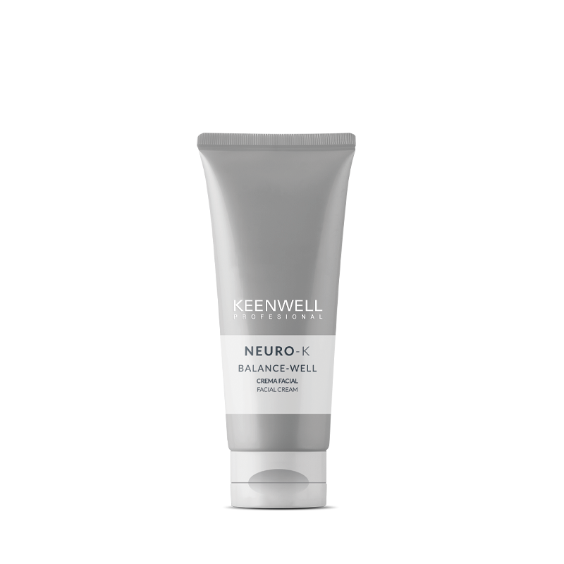 Tubetto di prodotto KEENWELL Neuro+ di colore grigio con tappo bianco su sfondo bianco.