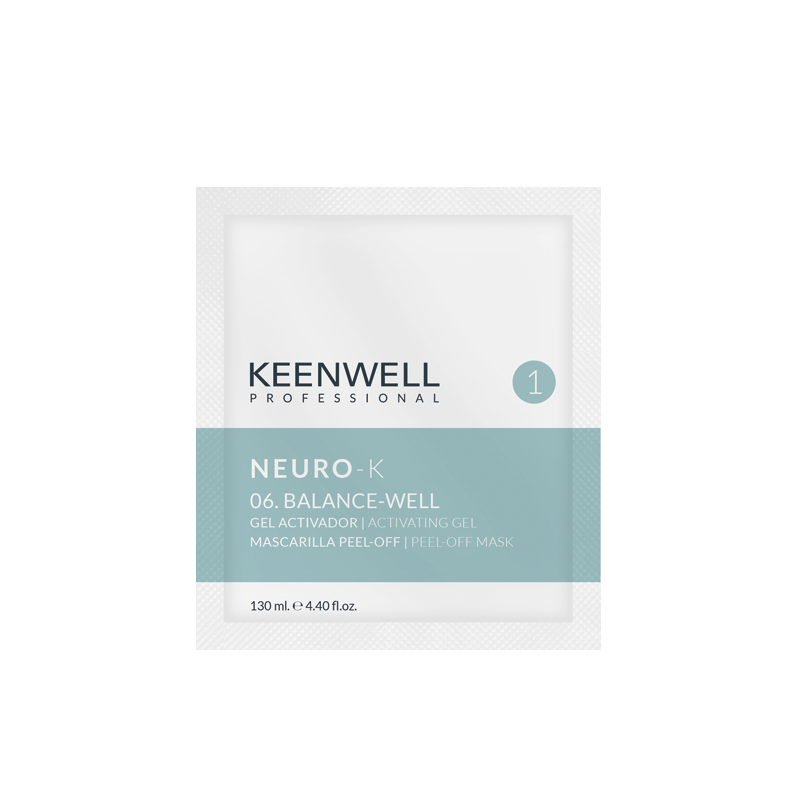 Bustina di maschera per il viso KEENWELL Neuro K Balance Wheel dai colori neutri