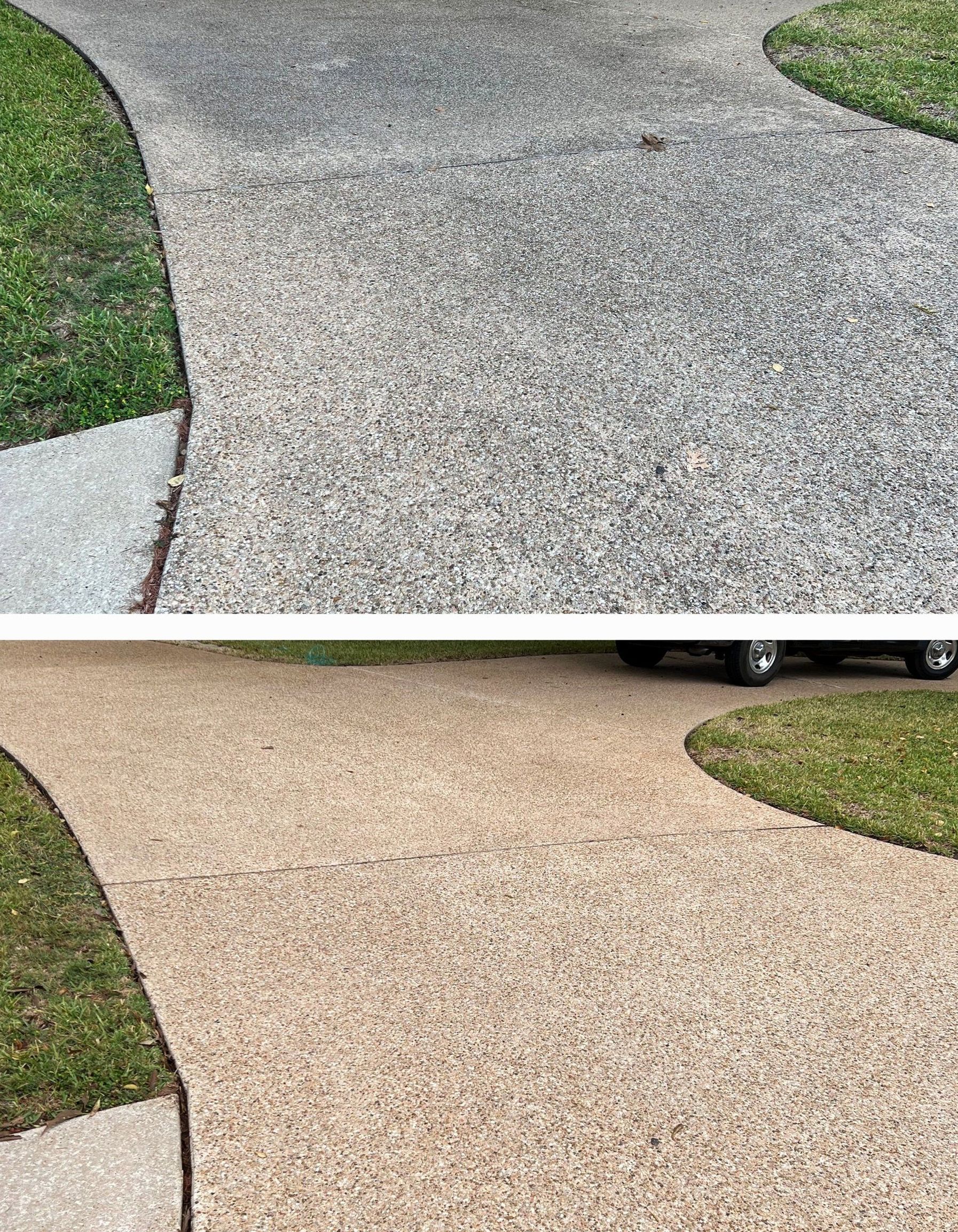 Pressure Washing Driveway