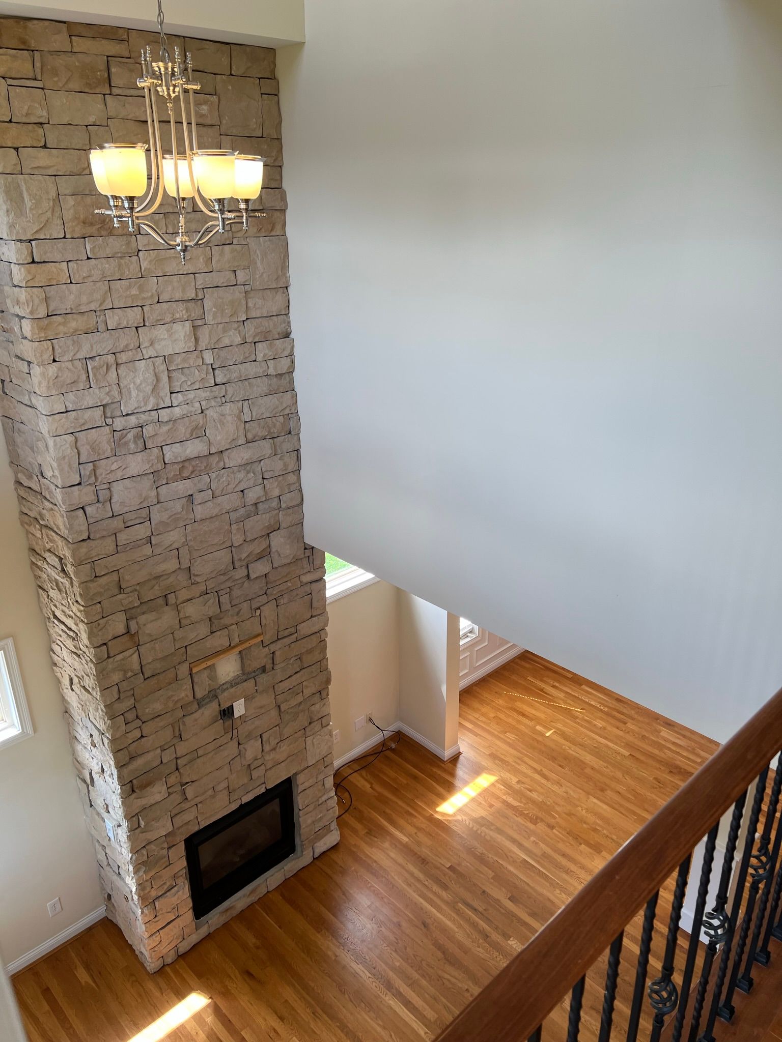 Crescent Avenue Townhomes - Living room view from second floor