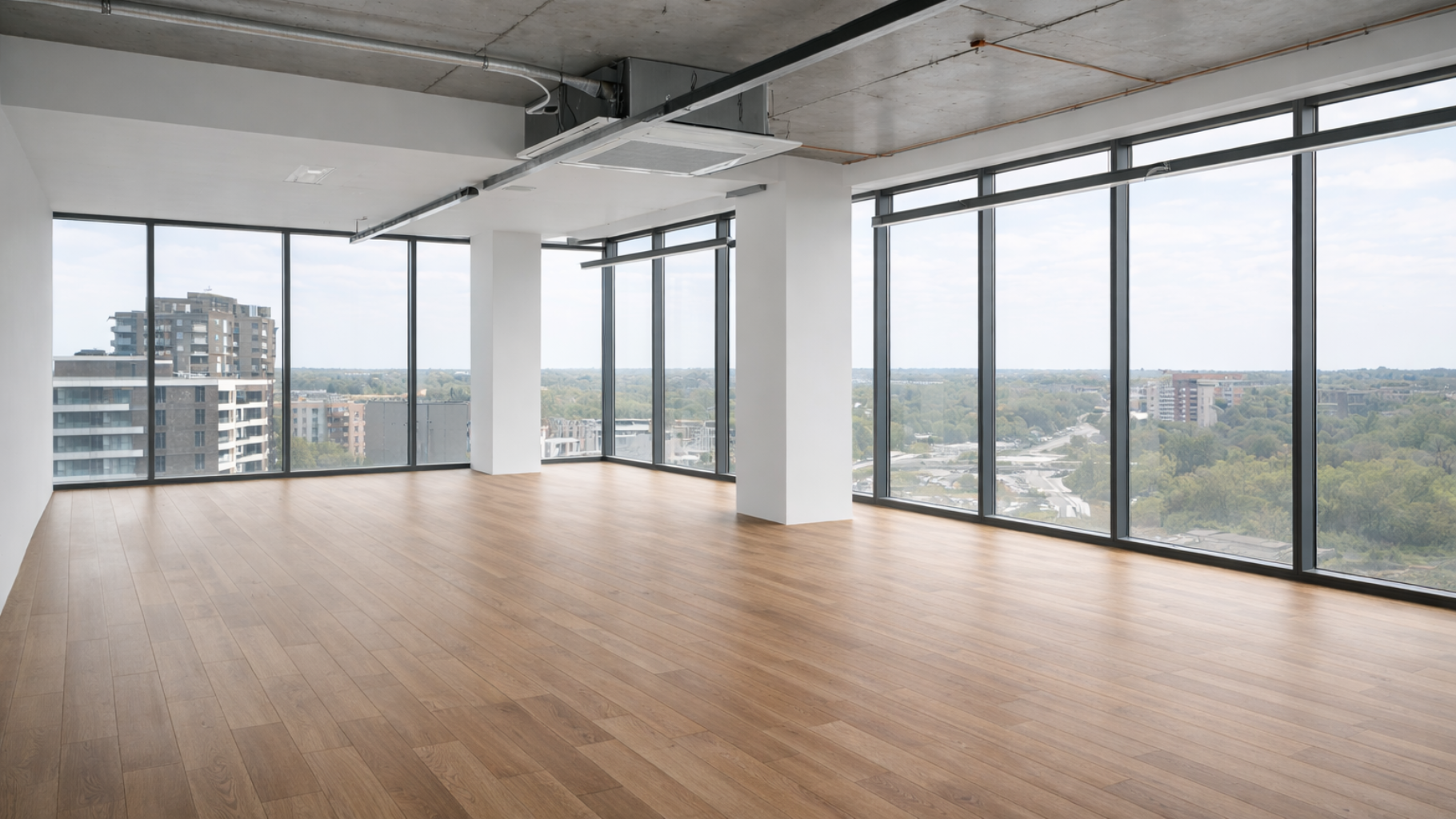 New Build Construction Site After Professional Post Construction Cleaning Service