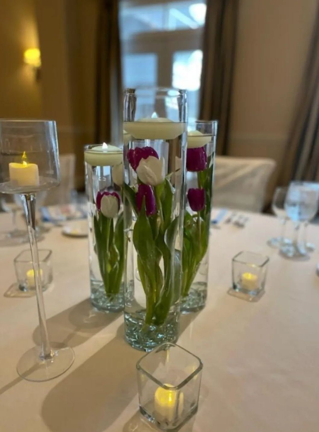 Tulips Floral Design Water's Edge Reception Flowers