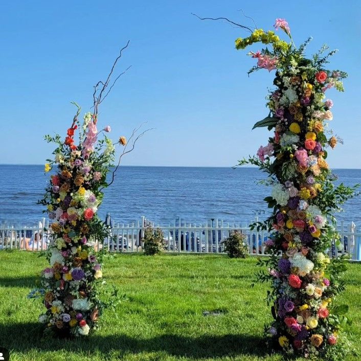 Tulips Floral Design | Westbrook, CT Water Edge Flower Arch