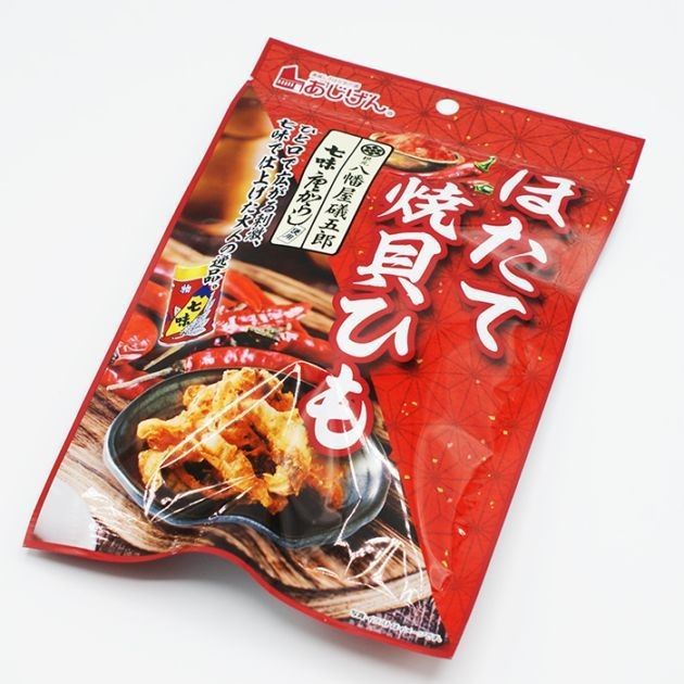 日本 味源 八幡屋磯五郎七味唐辛子烤干貝唇~~美味佳餚，佐啤酒清酒更佳