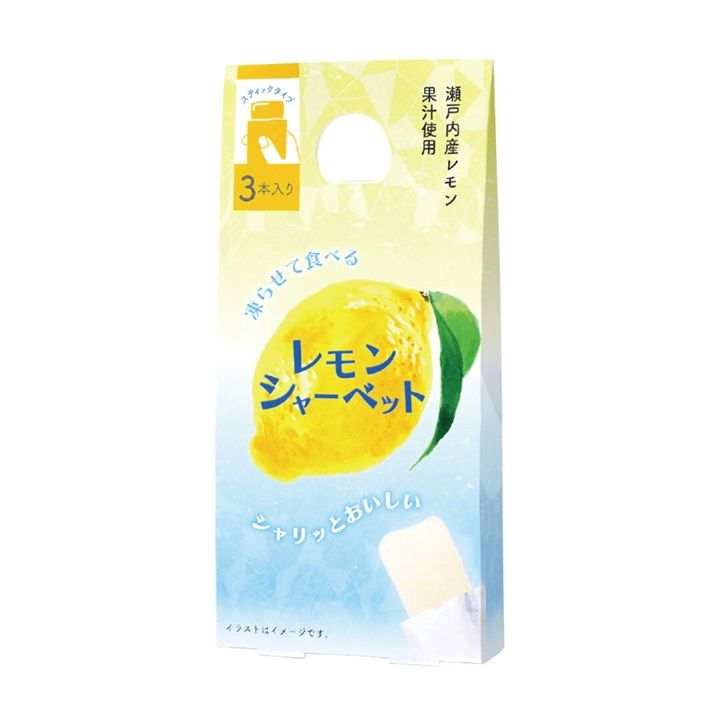 日本直送 果汁使用 季節雪酪 麝香葡萄、瀨戶內檸檬、溫州蜜柑  零食 果凍 雪酪 1盒3入組