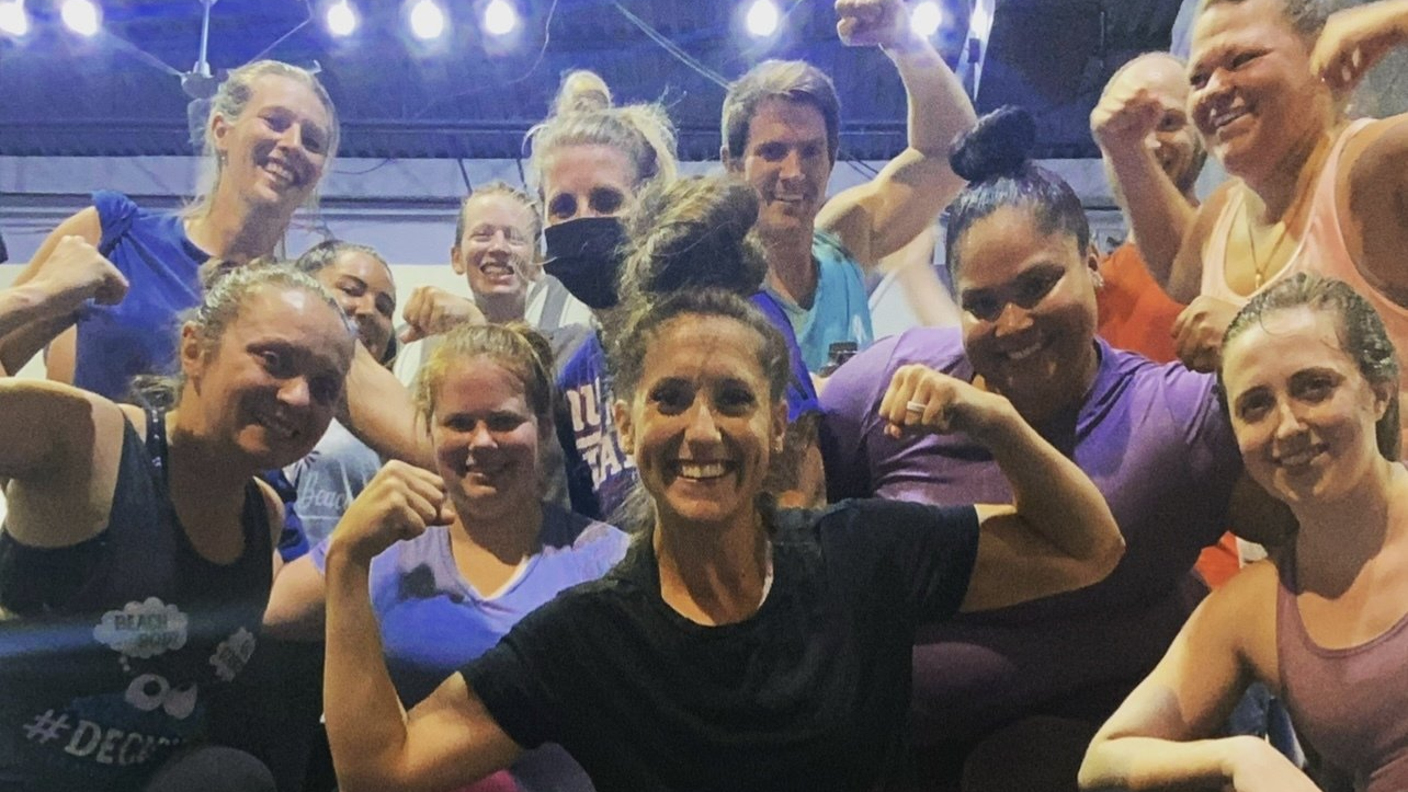 Group photo after working out