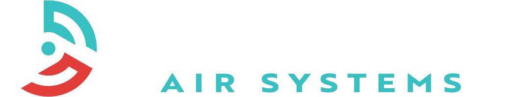 AIR SYSTEMS logo with teal and red abstract icon on a white background