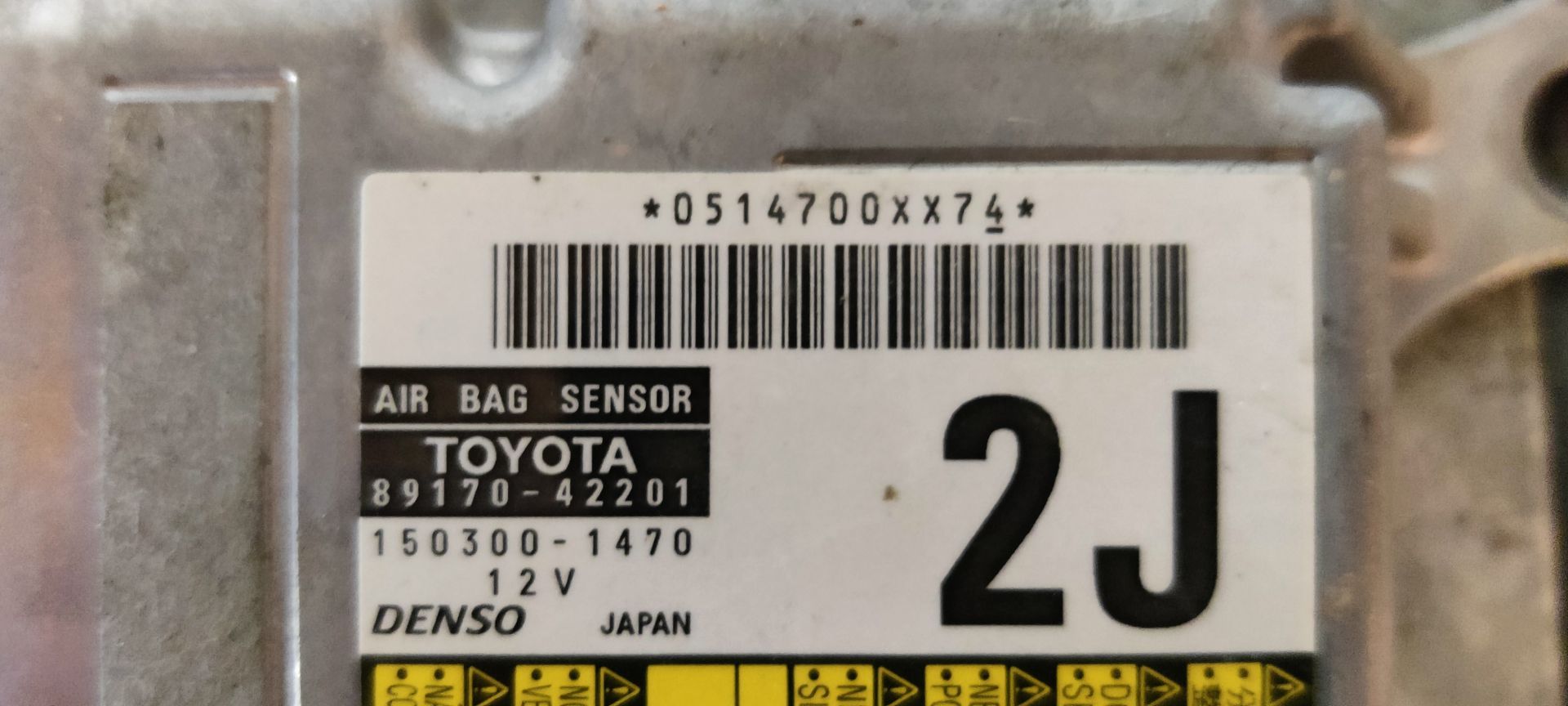 Airbag computer van een RAV4