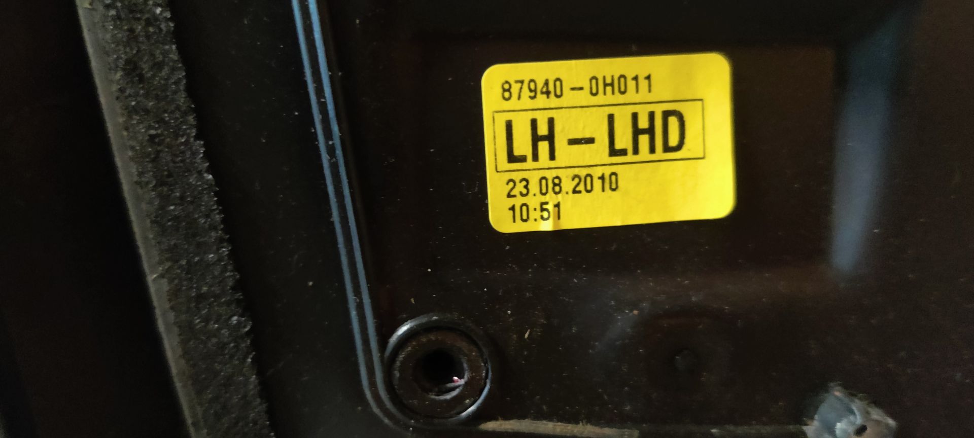 Citroen C1 linker spiegel.