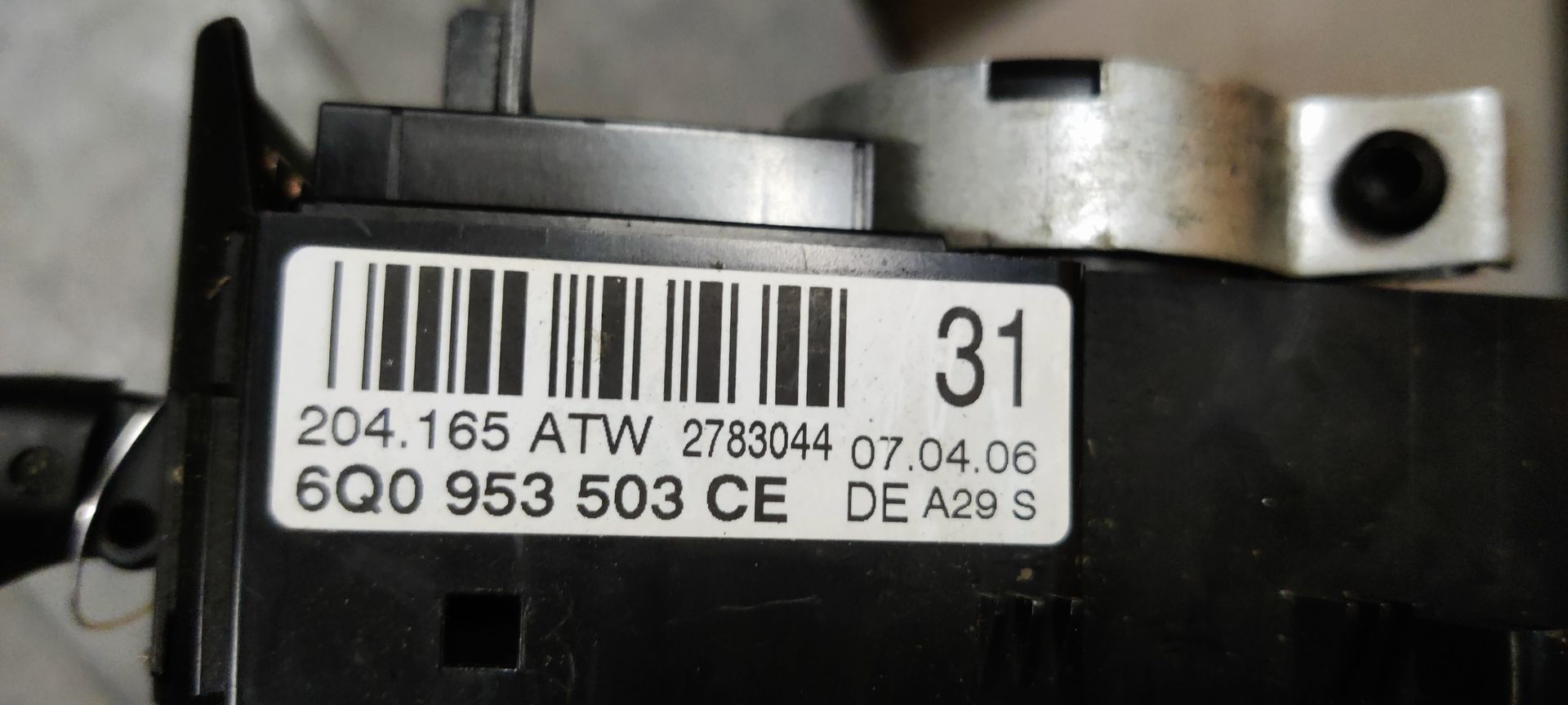 VW Polo gebruikte stuurkolomschakelaar.