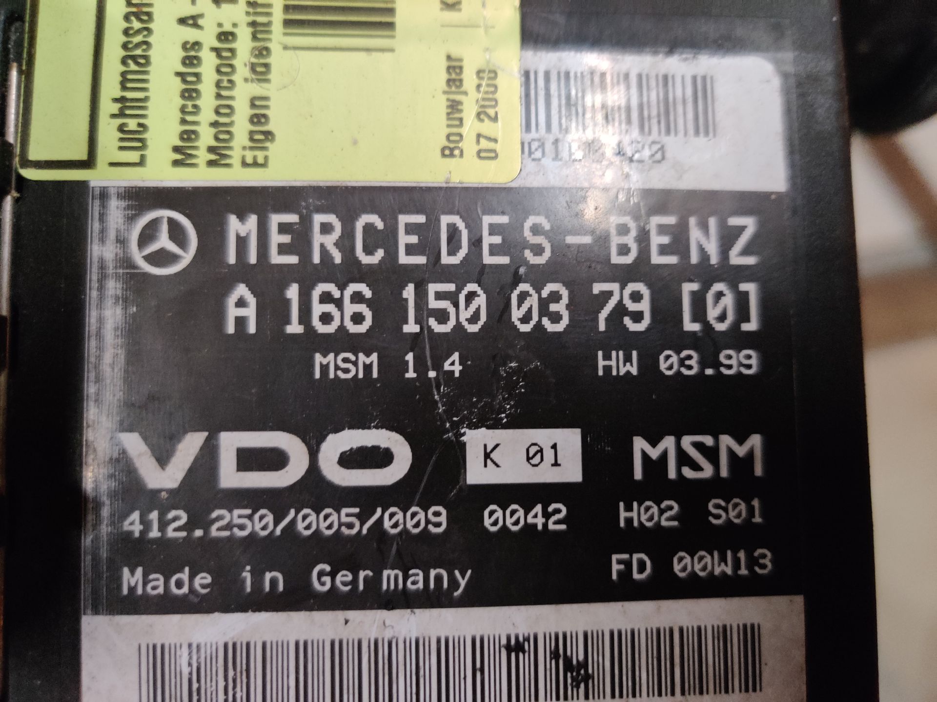 Renault Scenic III, Mercedes A140 gebruikte onderdelen bij Stegeman Autosloperij in Exel.