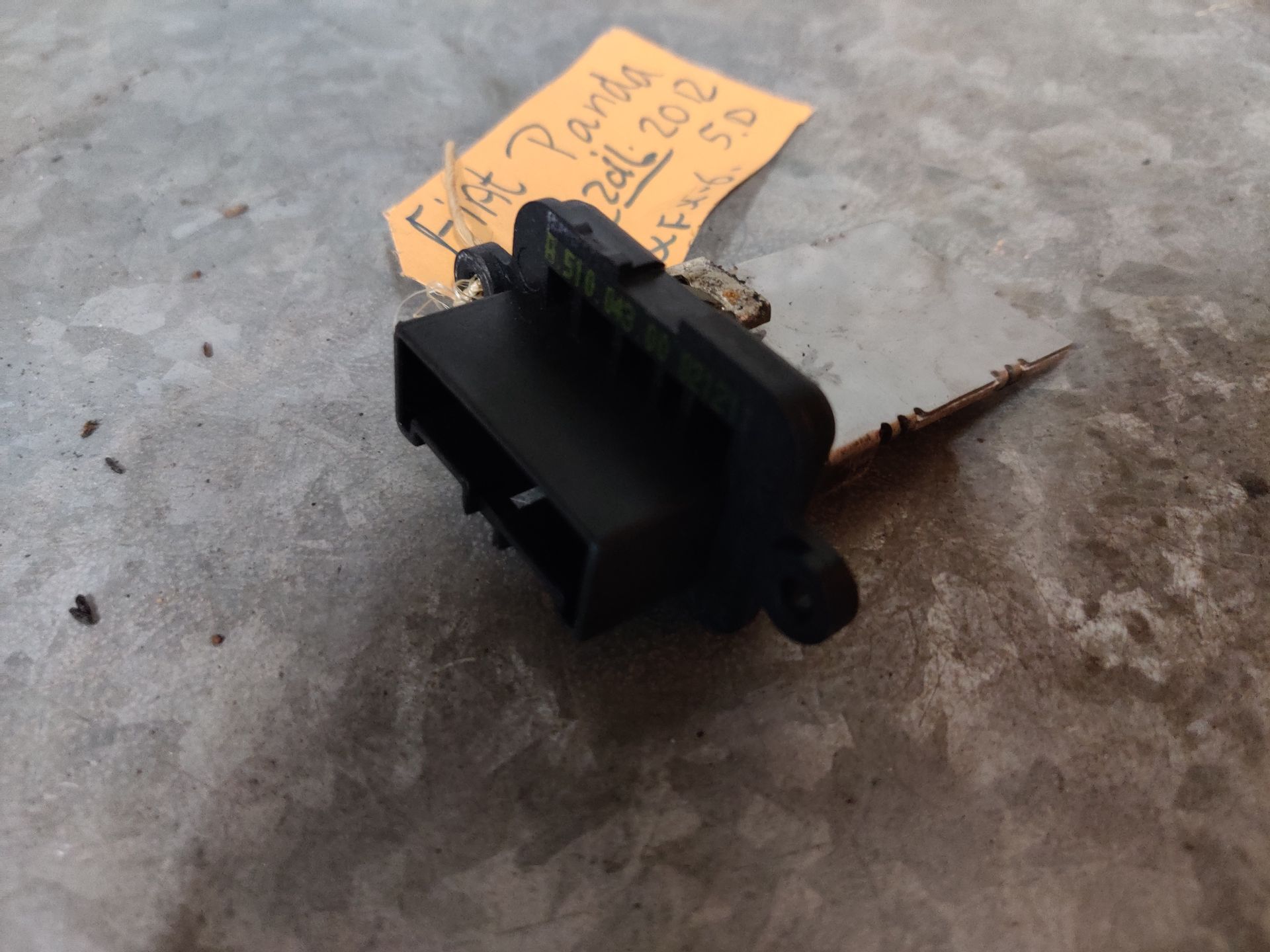 Kachelweerstand van een Fiat Panda