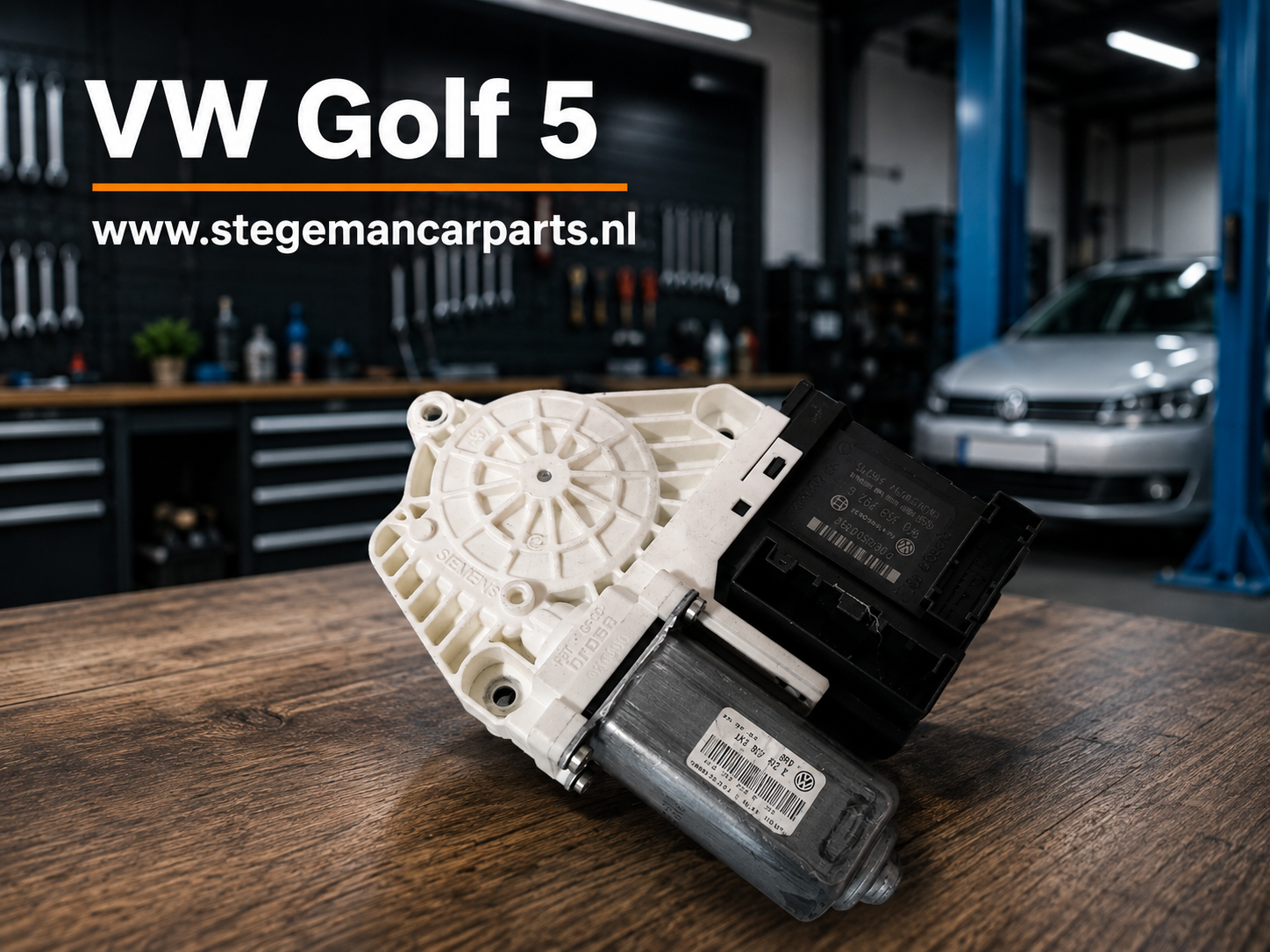 VW Golf 5 raammotor rechtsvoor bij www.stegemancarparts.nl