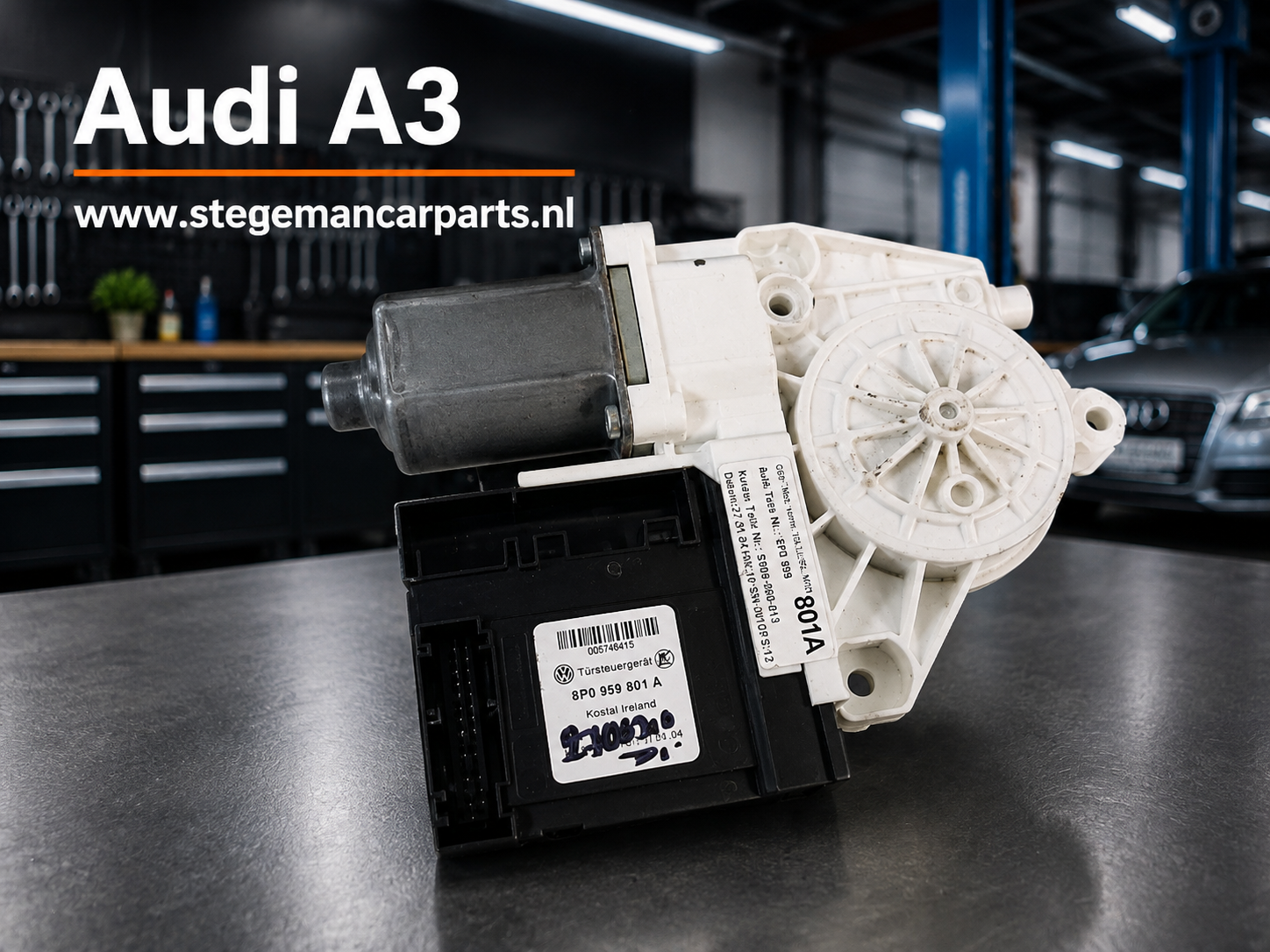 Audi A3 raammotor linksvoor bij www.stegemancarparts.nl