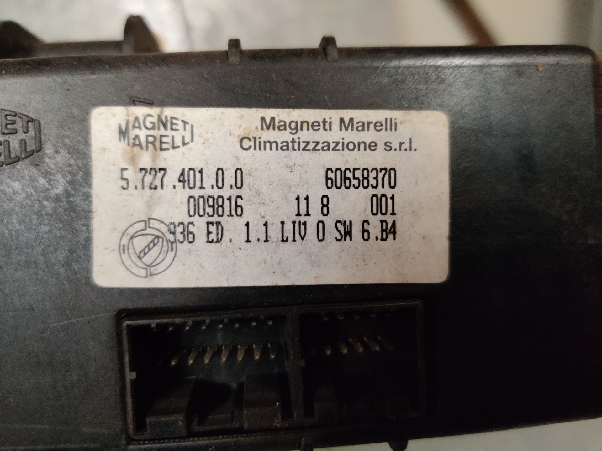 Alfa Romeo 166 kachelbedieningscomputer