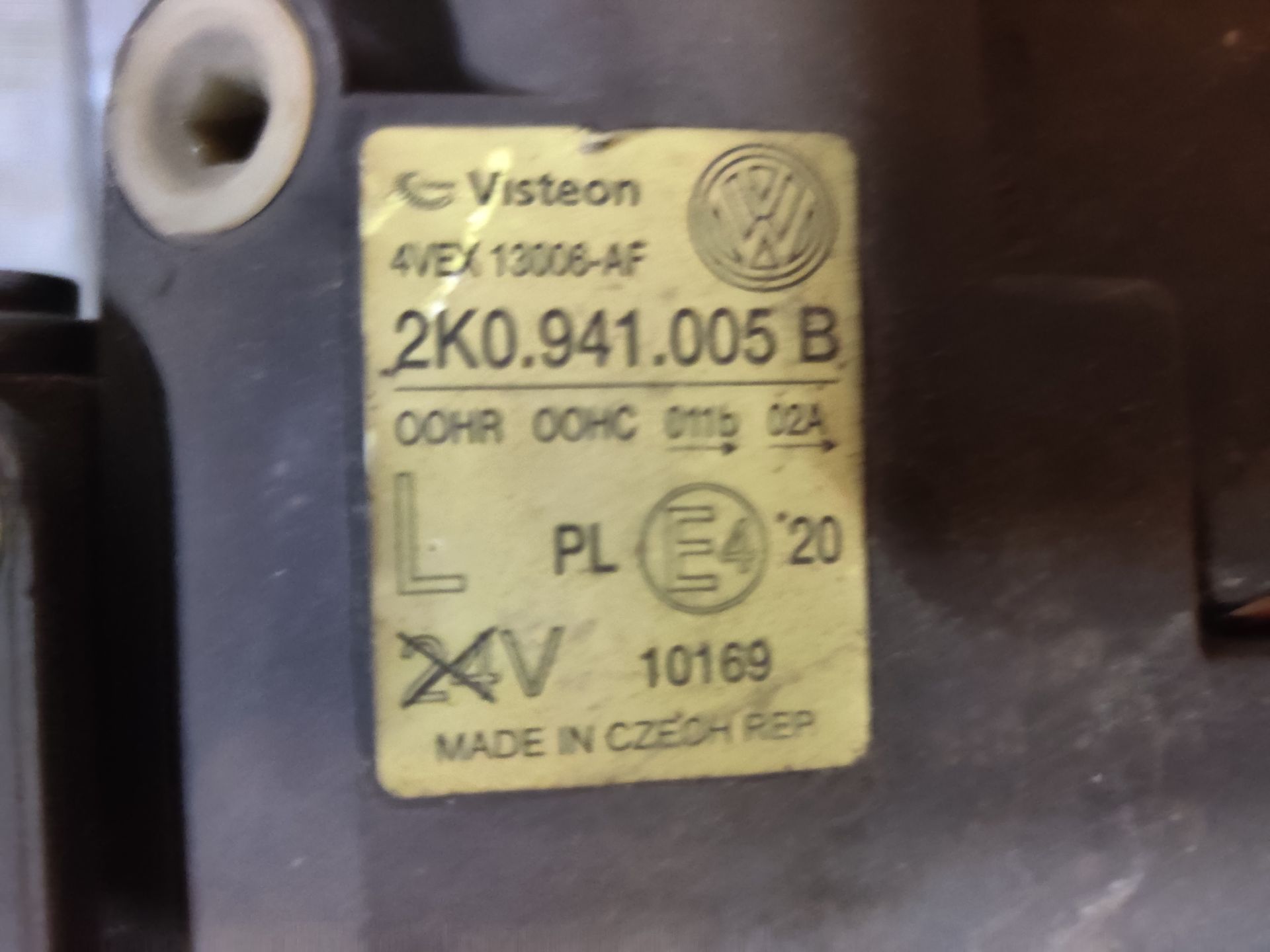 VW Caddy linker koplamp van een 2.0 SDi