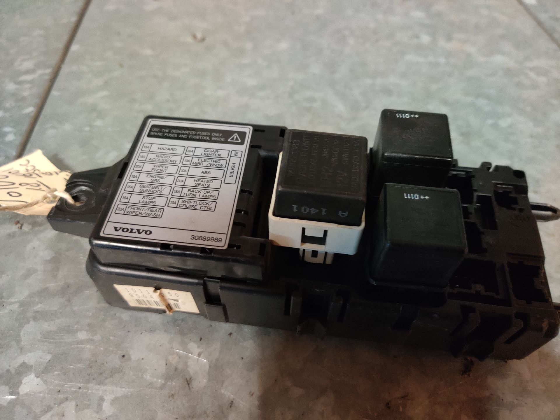 Volvo V40 zekeringkast van een 1.8 16V