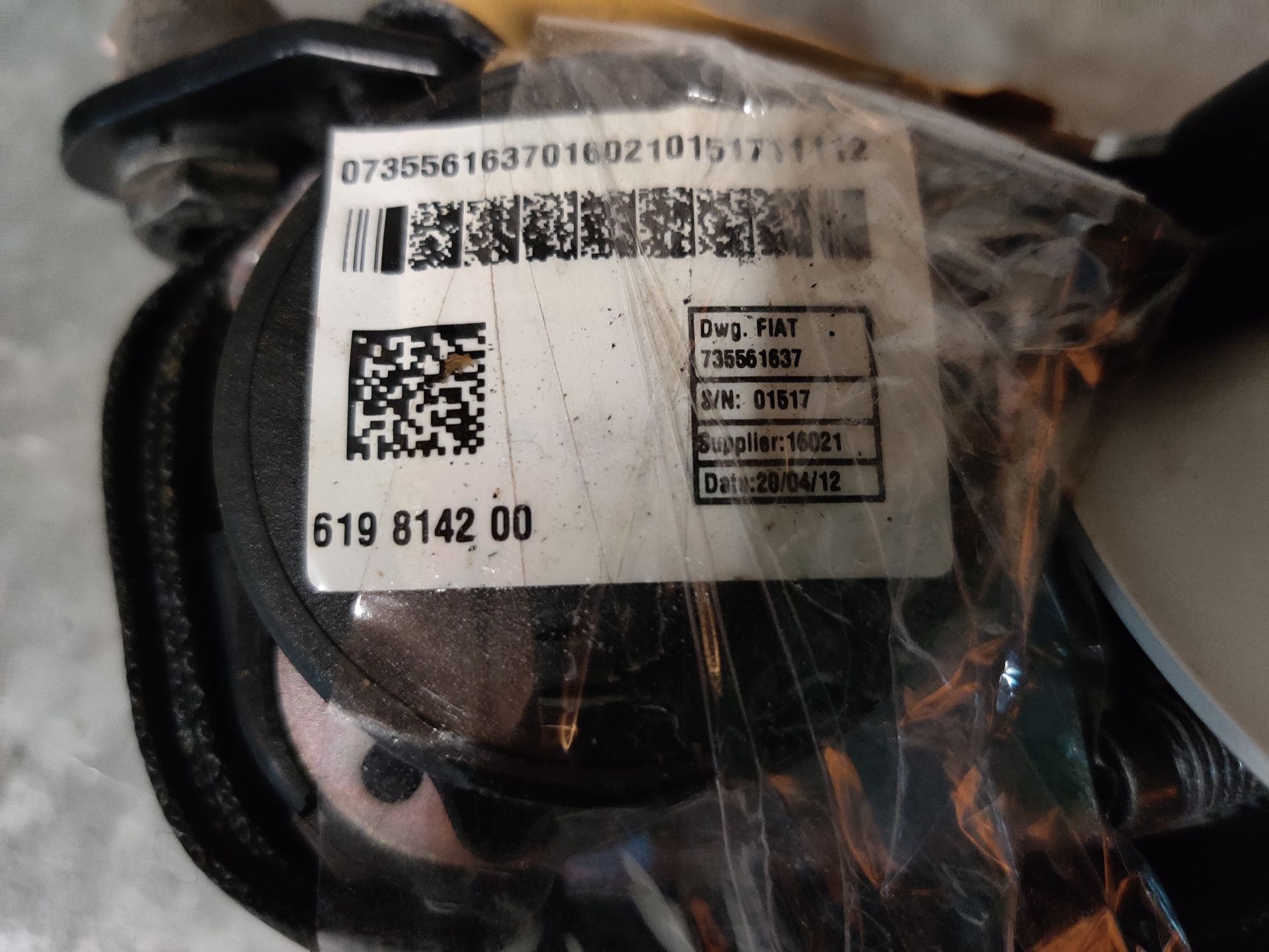Fiat Panda rolgordel rechtsachter.