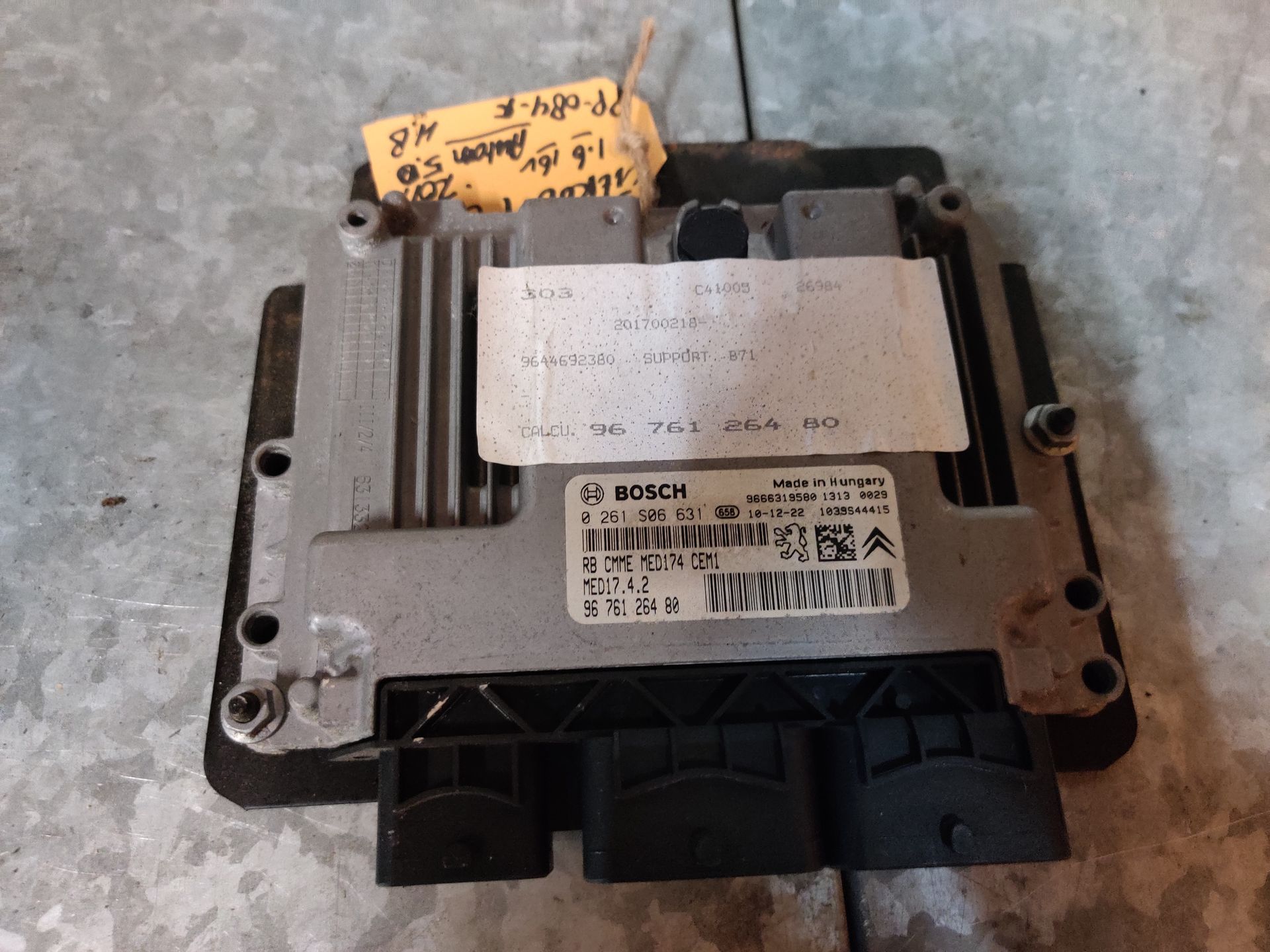 Citroen C4 ECU computer van een 1.6 16V
