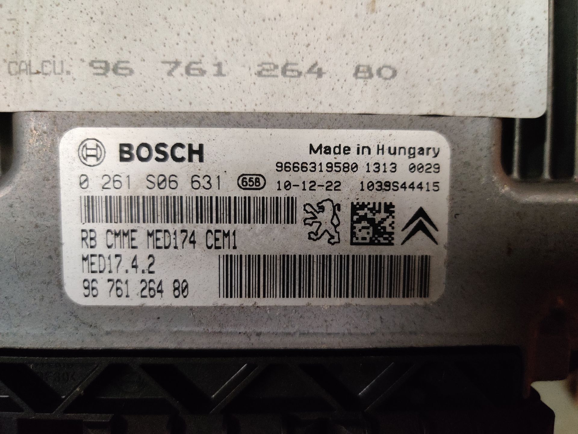 Citroen C4 ECU computer van een 1.6 16V