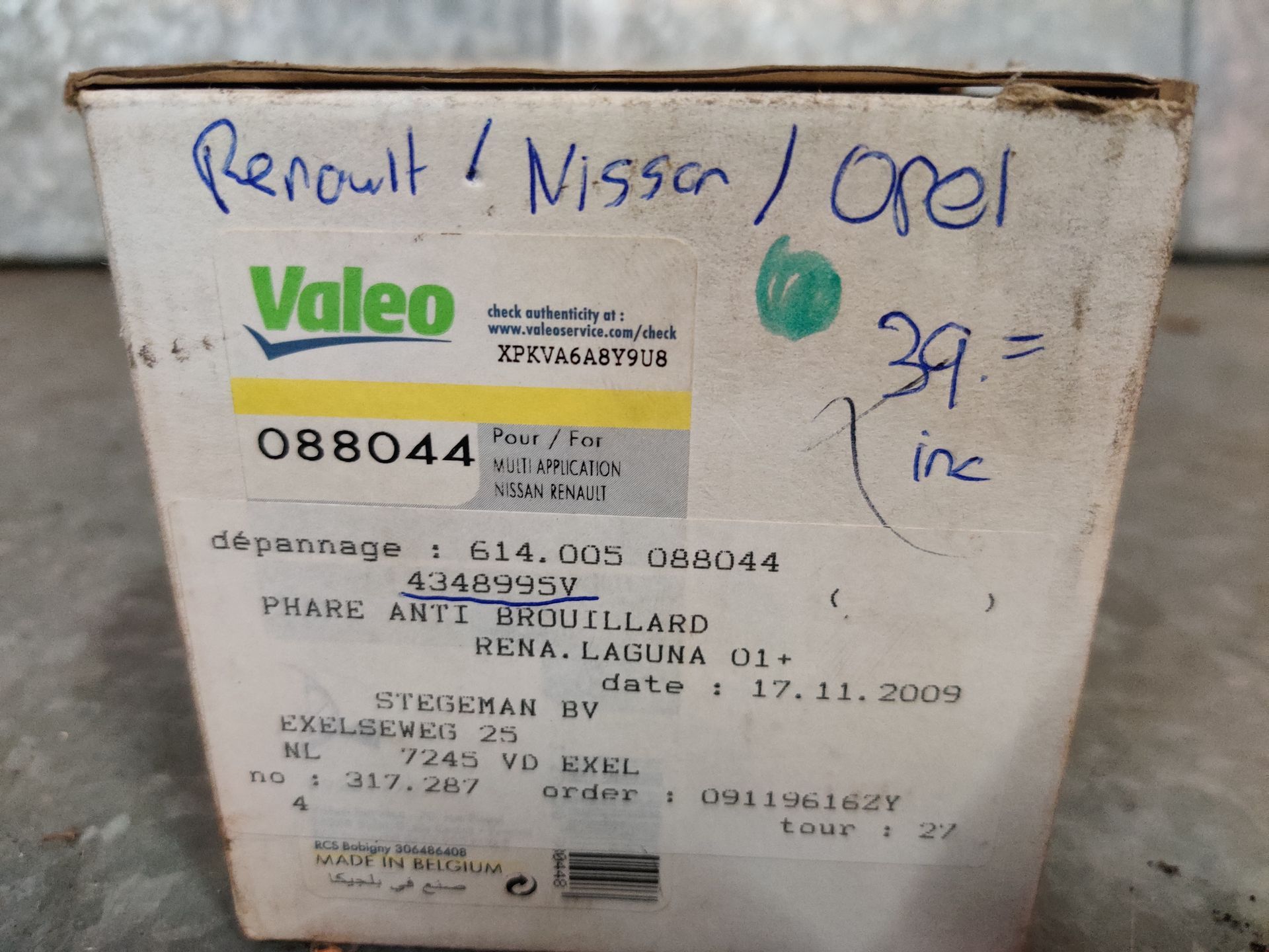 Nissan, Opel, Renault, linker mistlamp, nieuw!