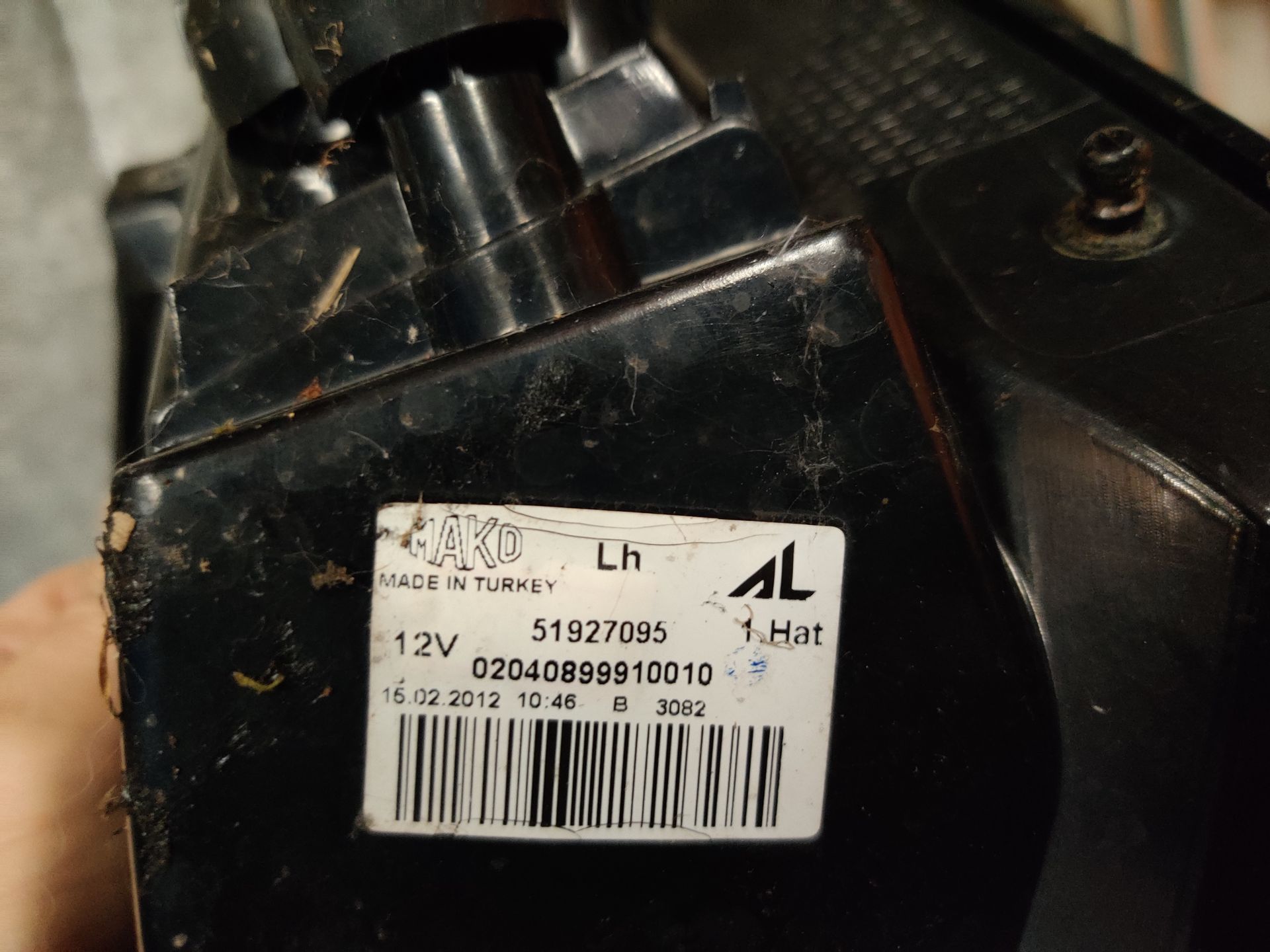 Fiat Punto linker achterlicht, gebruikt bij Stegeman Autosloperij in Exel.