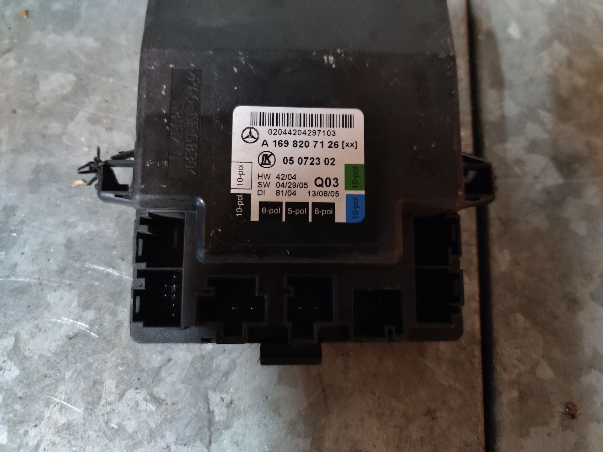 Mercedes B Klasse centrale deurvergrendeling module (2005).