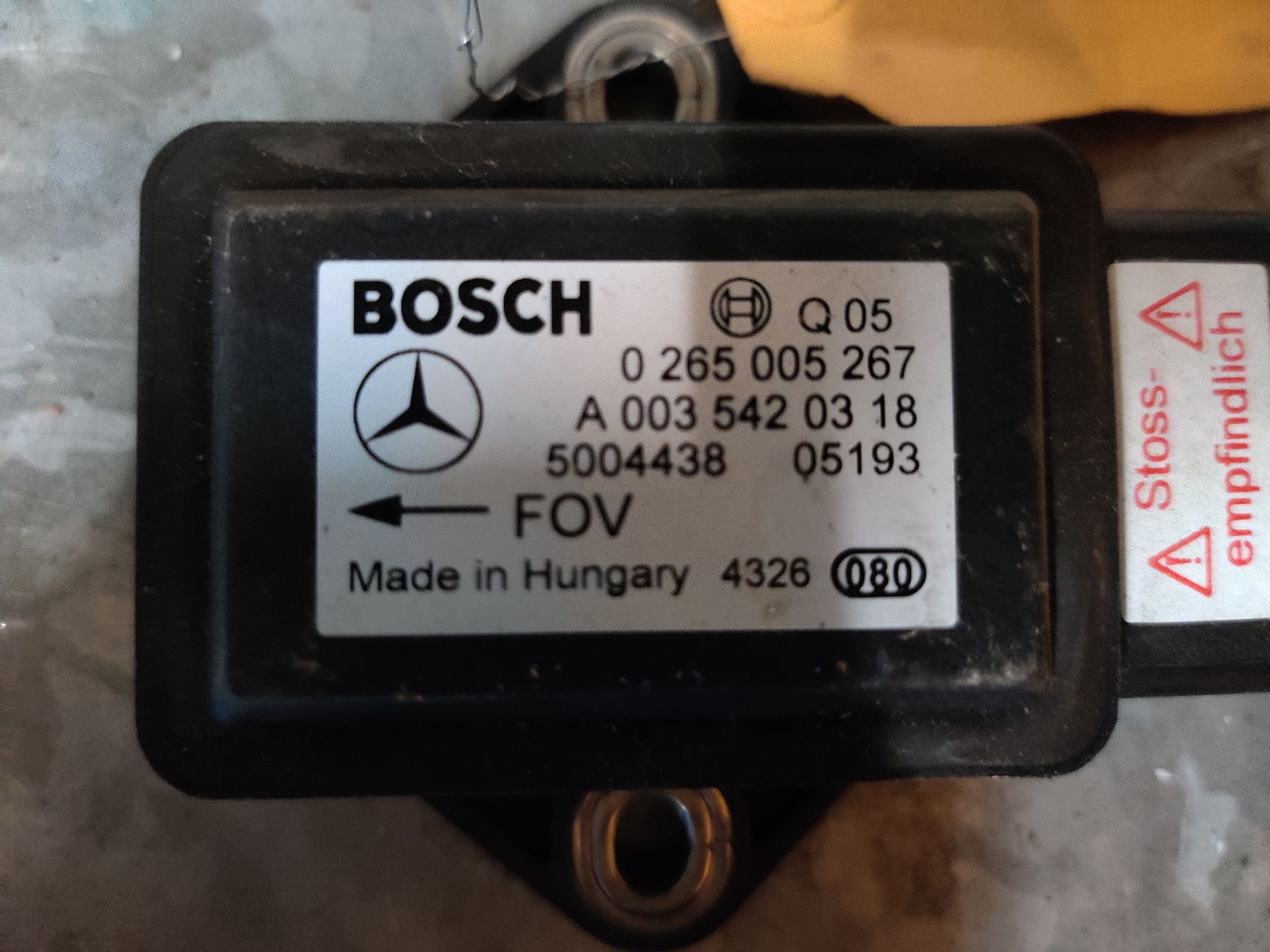 Mercedes B Klasse raamschakelaar rechtsvoor