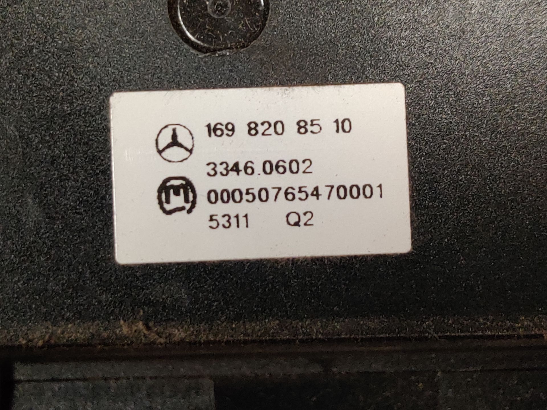 Mercedes B Klasse, stoelverwarming schakelaar.