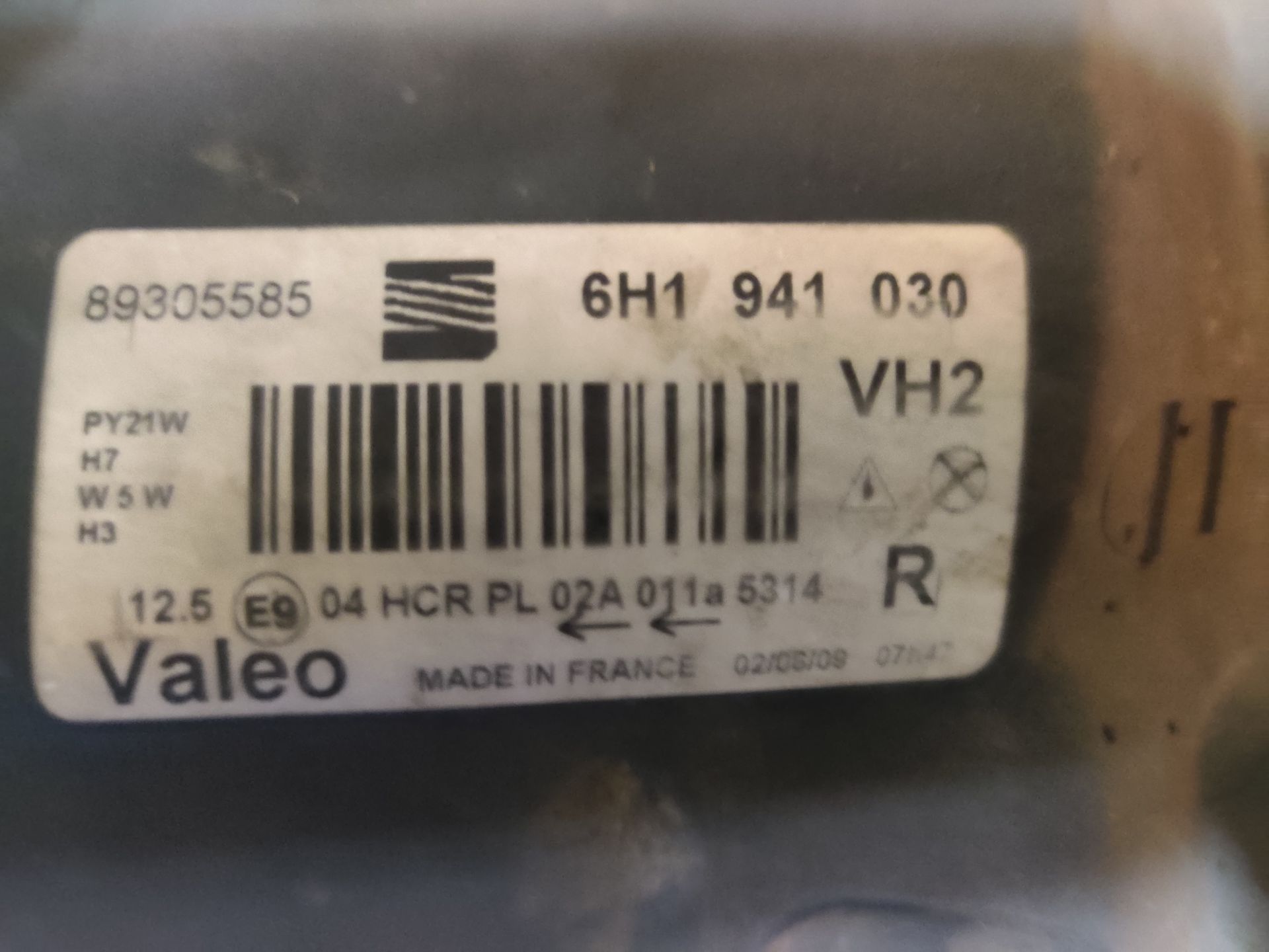 Seat Arosa rechter koplamp (2003 model),