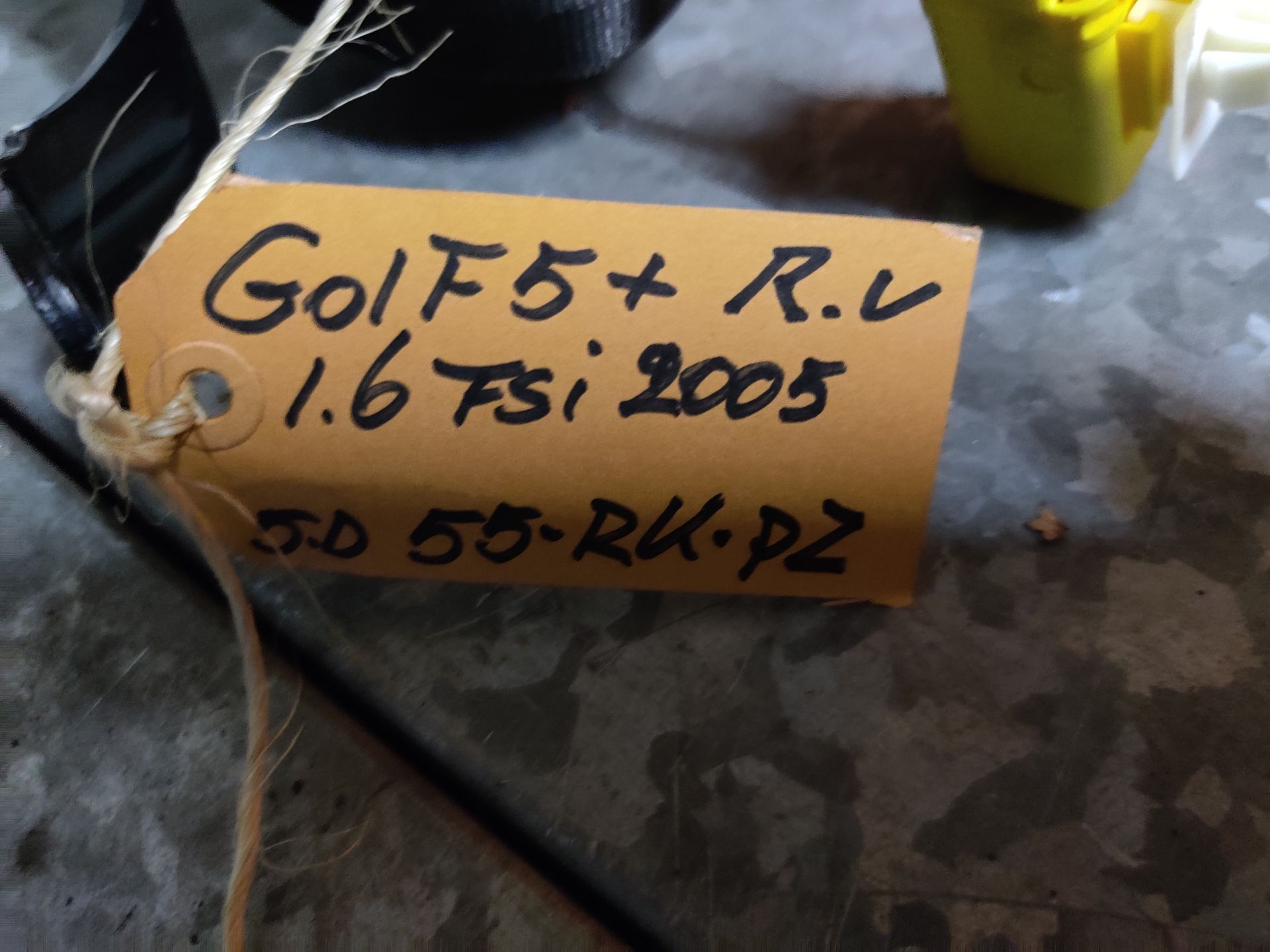 VW Golf 5 plus, rolgordel rechtsvoor