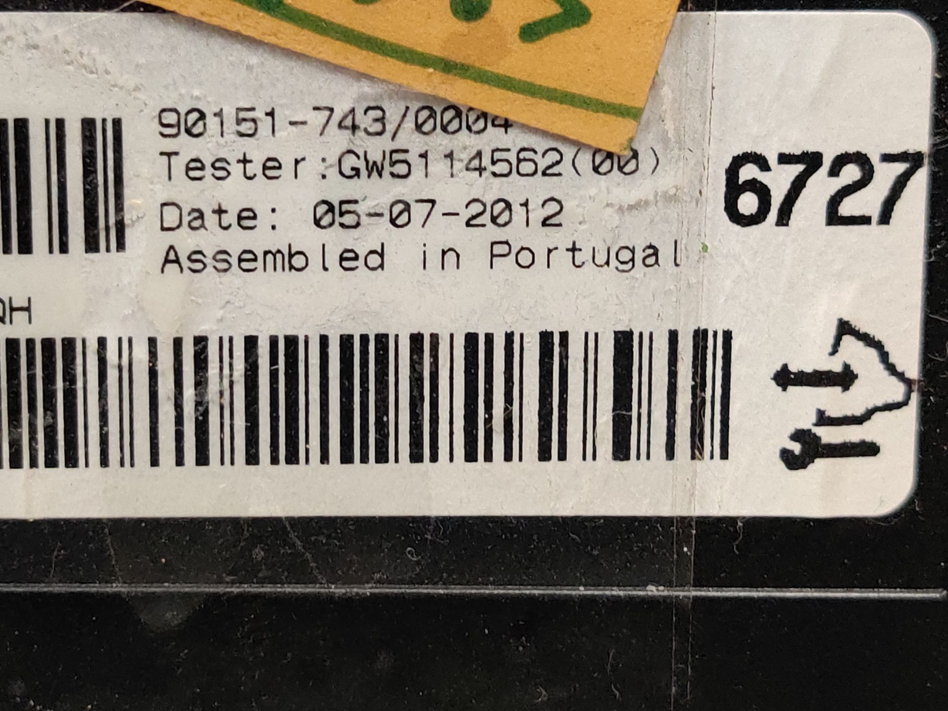 Opel Astra J, verwarmingsregelmodule ECU 90151-743/0004 van een 1.4i sports uit 2013, gebruikt