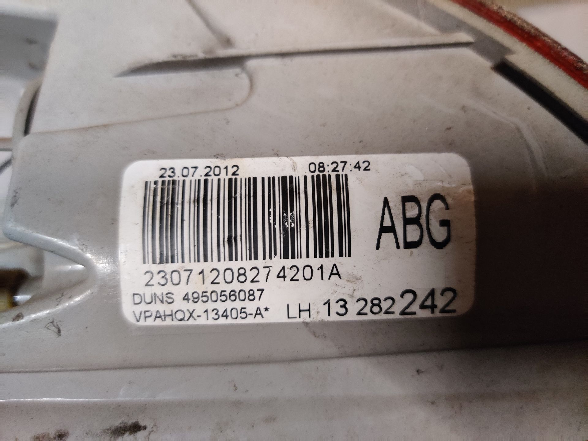 Opel Astra J linker achterlicht van een 1.4i sports, station uit 2013, gebruikt.