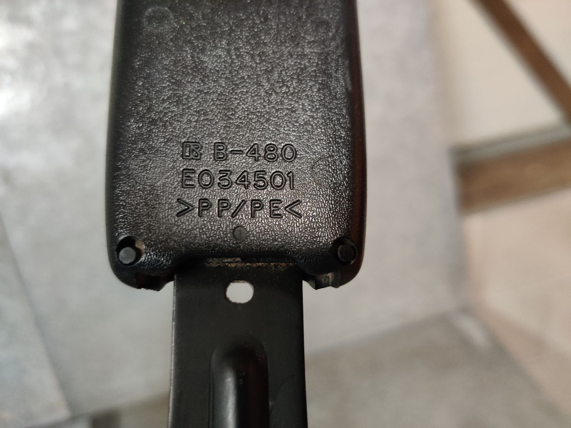 Citroen C1 gordelhouder linksvoor uit 2007