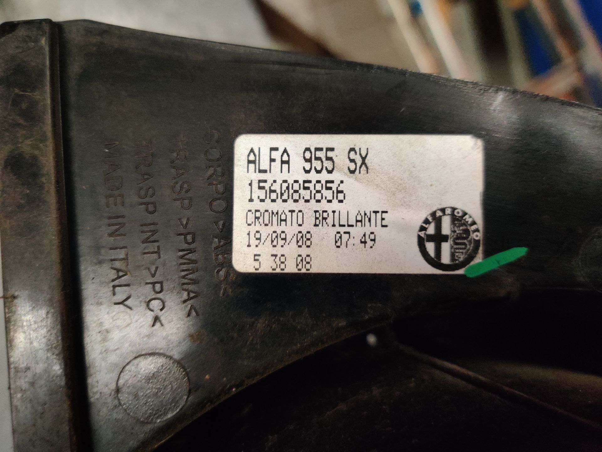 Alfa Romeo MiTo linker achterlicht uit 2008, gebruikt. Cromato Brillante.