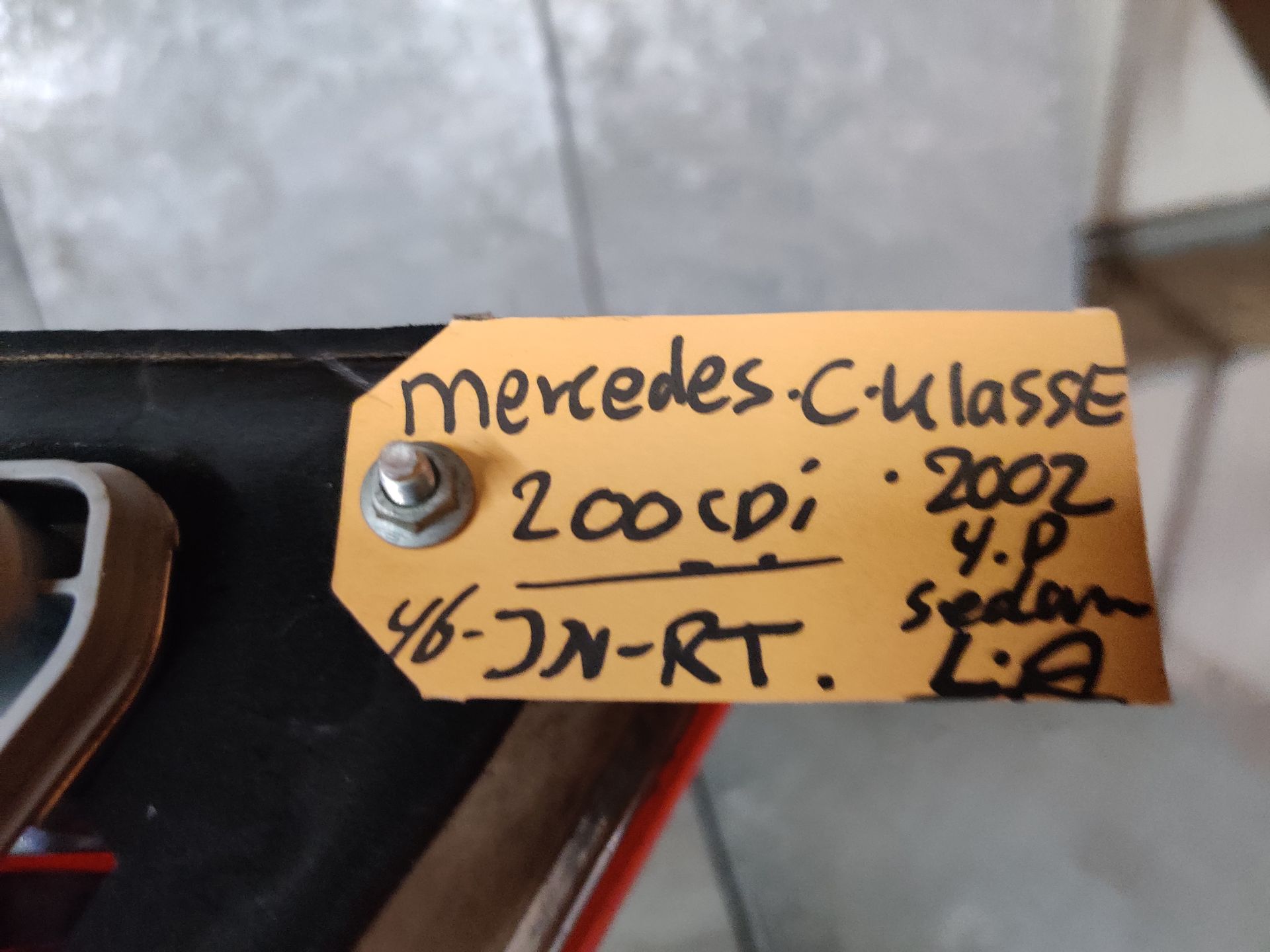 Mercedes-Benz C Klasse het linker achterlicht