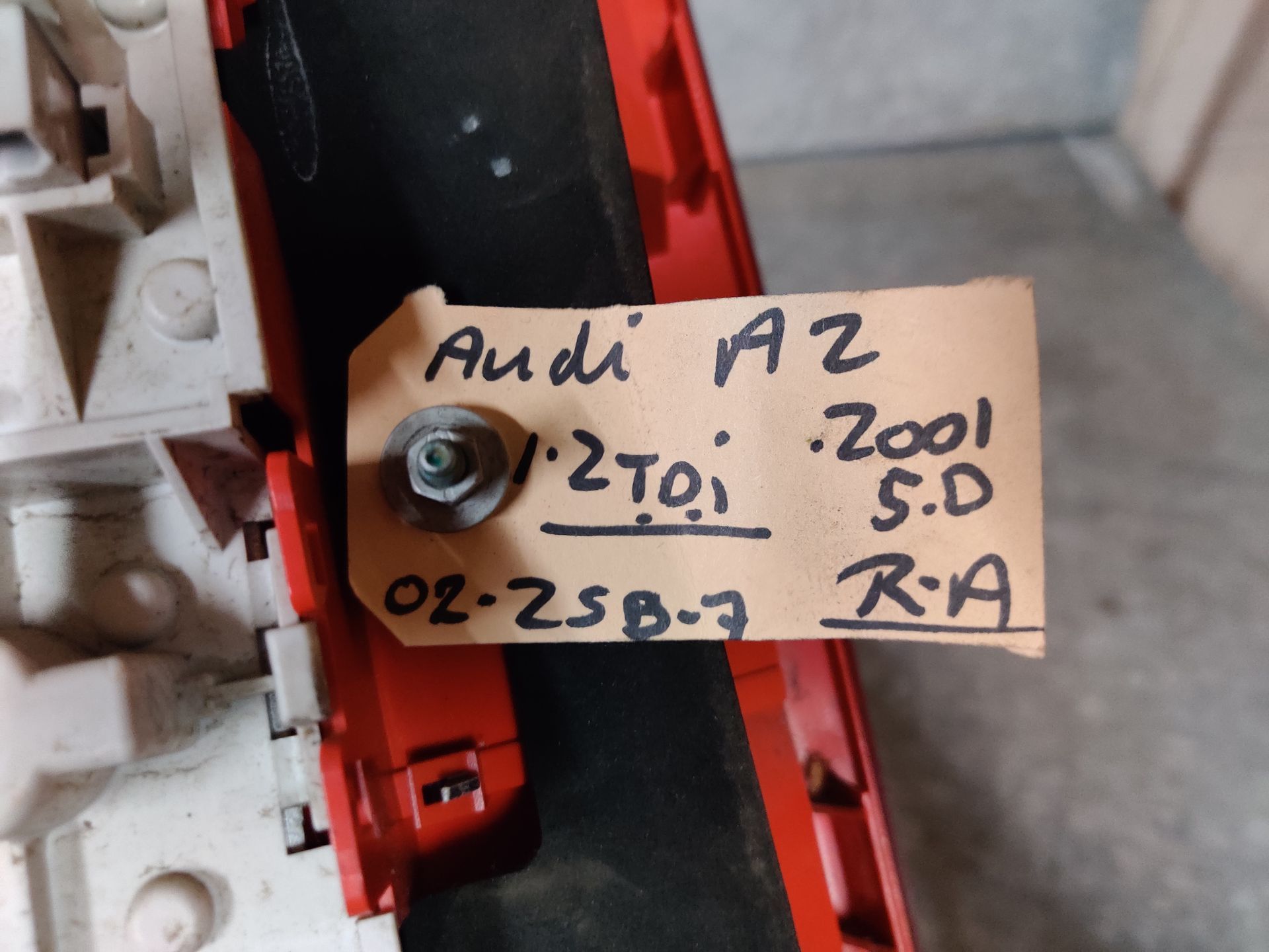 Audi A2 uit 2001, rechter achterlicht