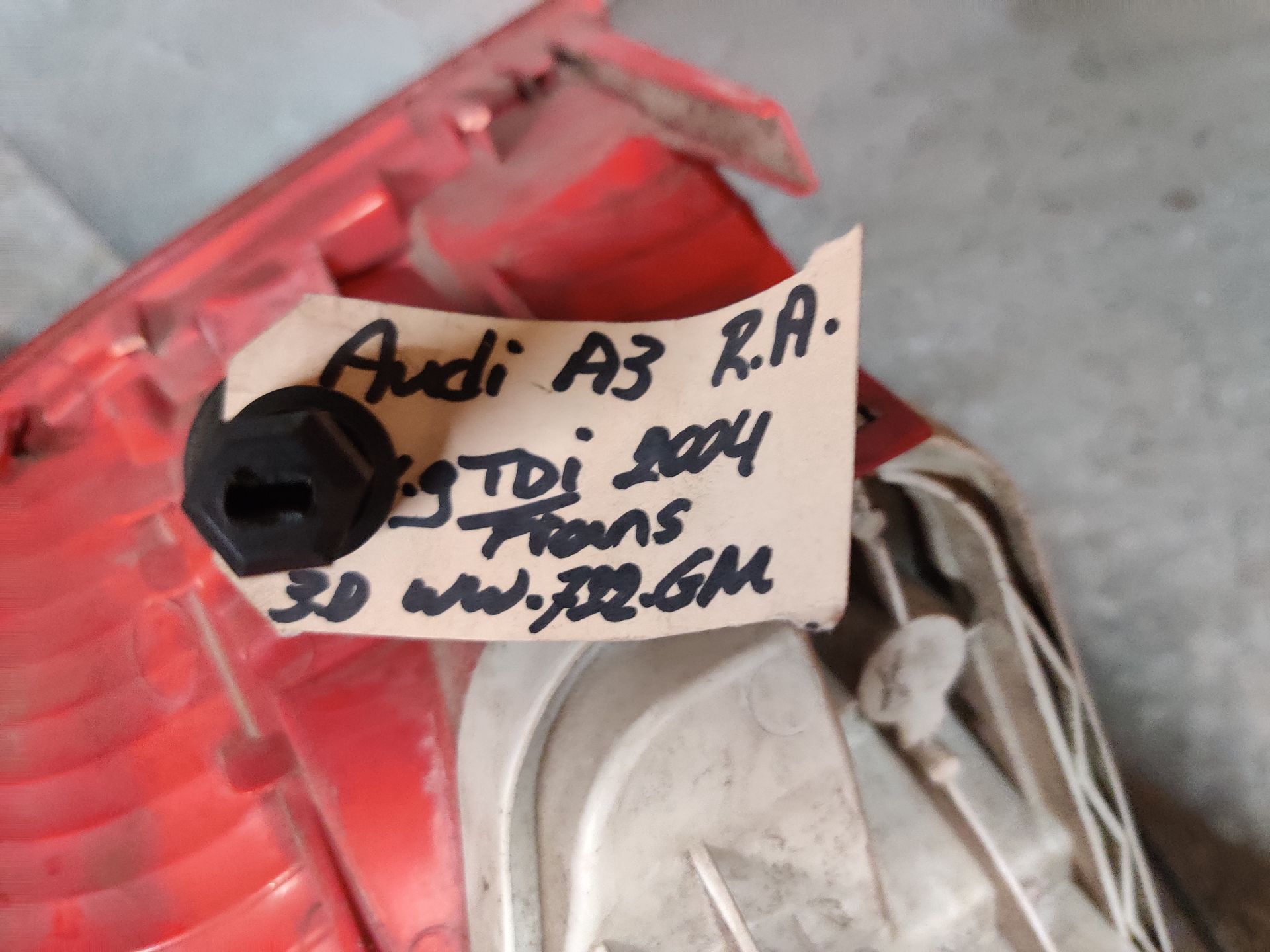 Audi A3 rechter achterlicht uit 2004.