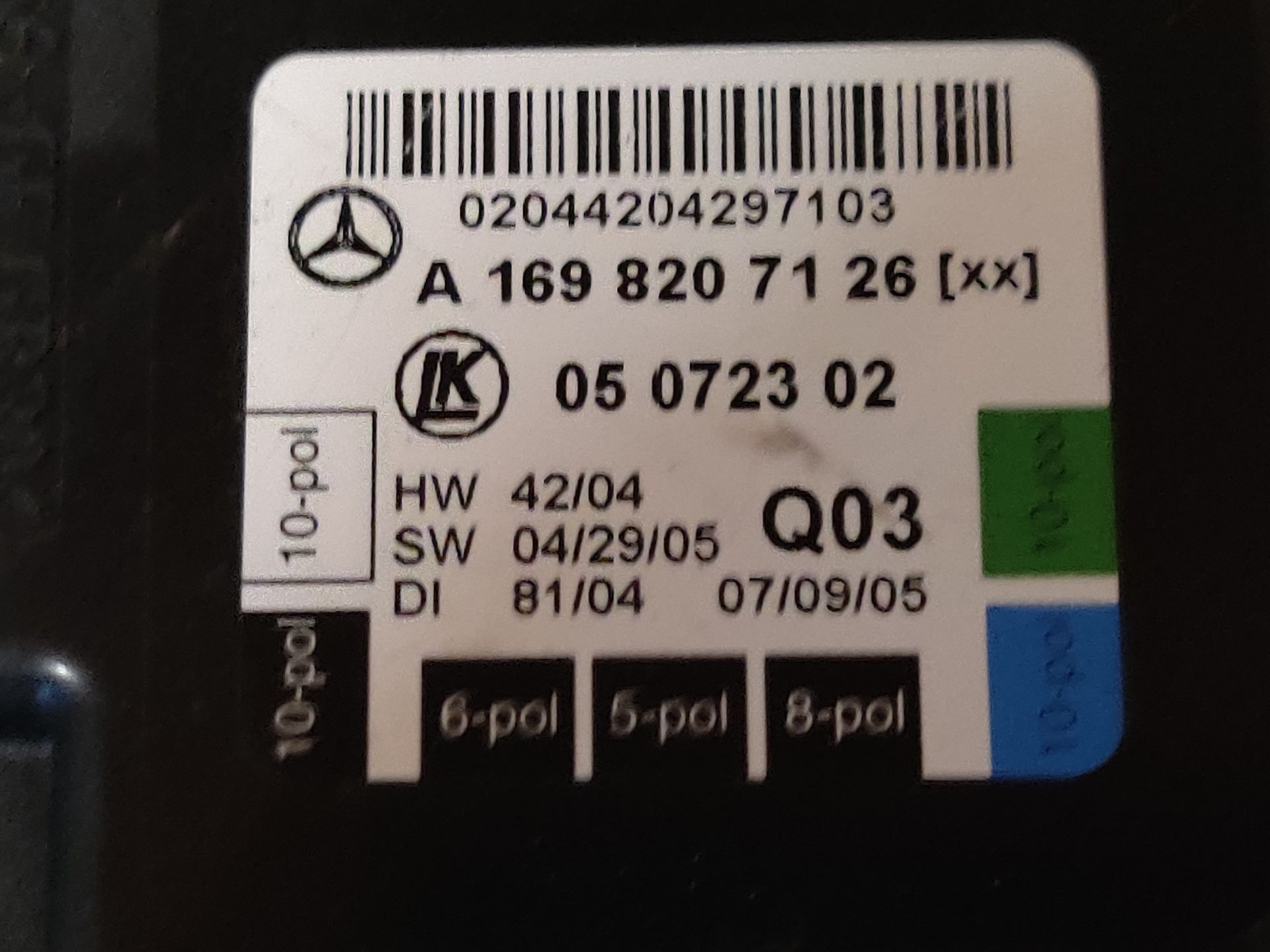 Mercedes B Klasse centrale deurvergrendeling