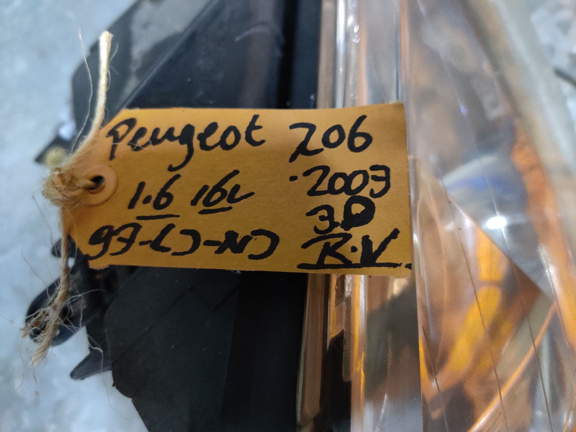 Peugeot 206 rechter koplamp uit 2003