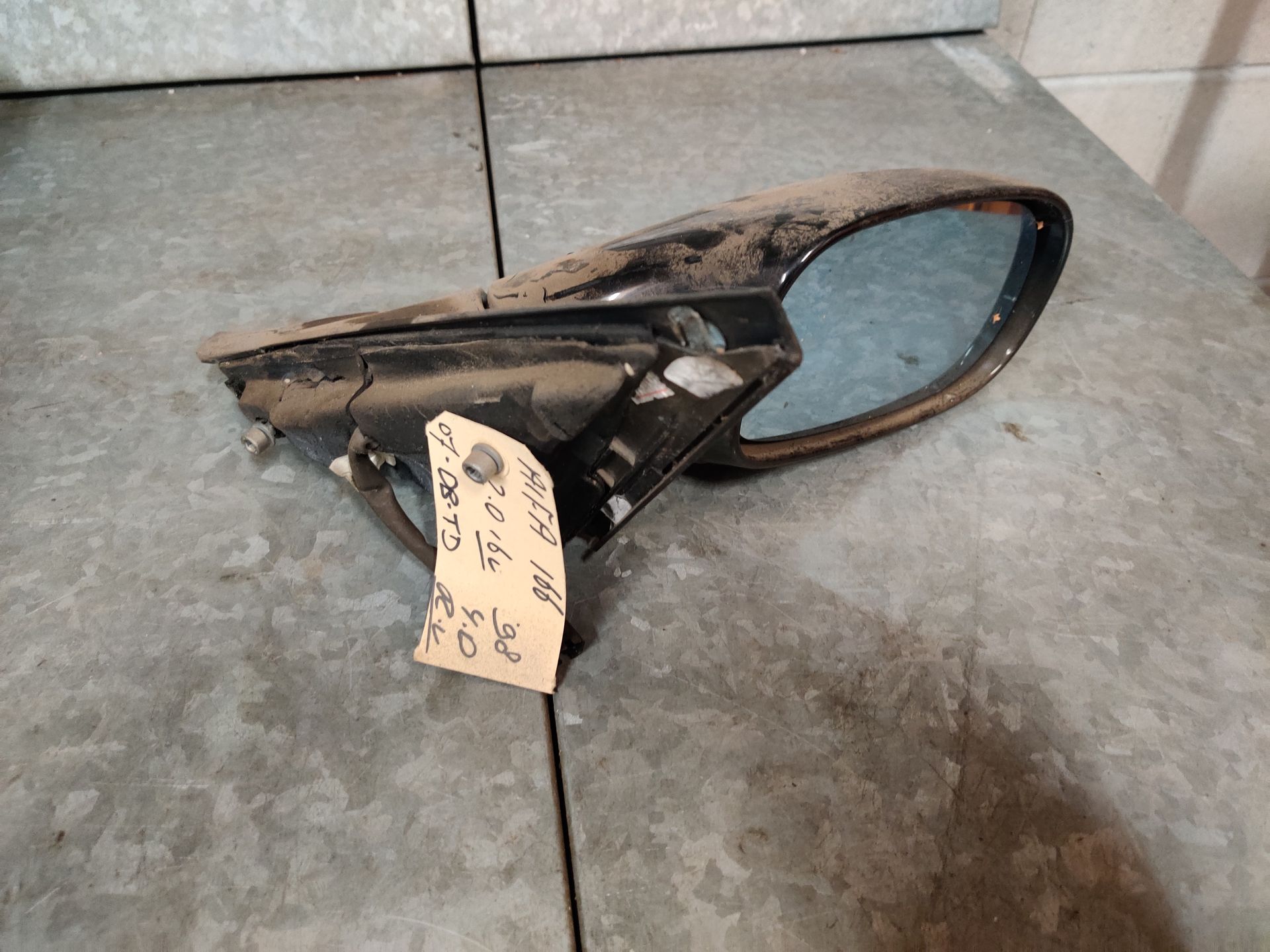 Alfa Romeo Alfa 166 rechter spiegel elektrisch uit 1998 ( model 1998 tot 16 mei 2007).