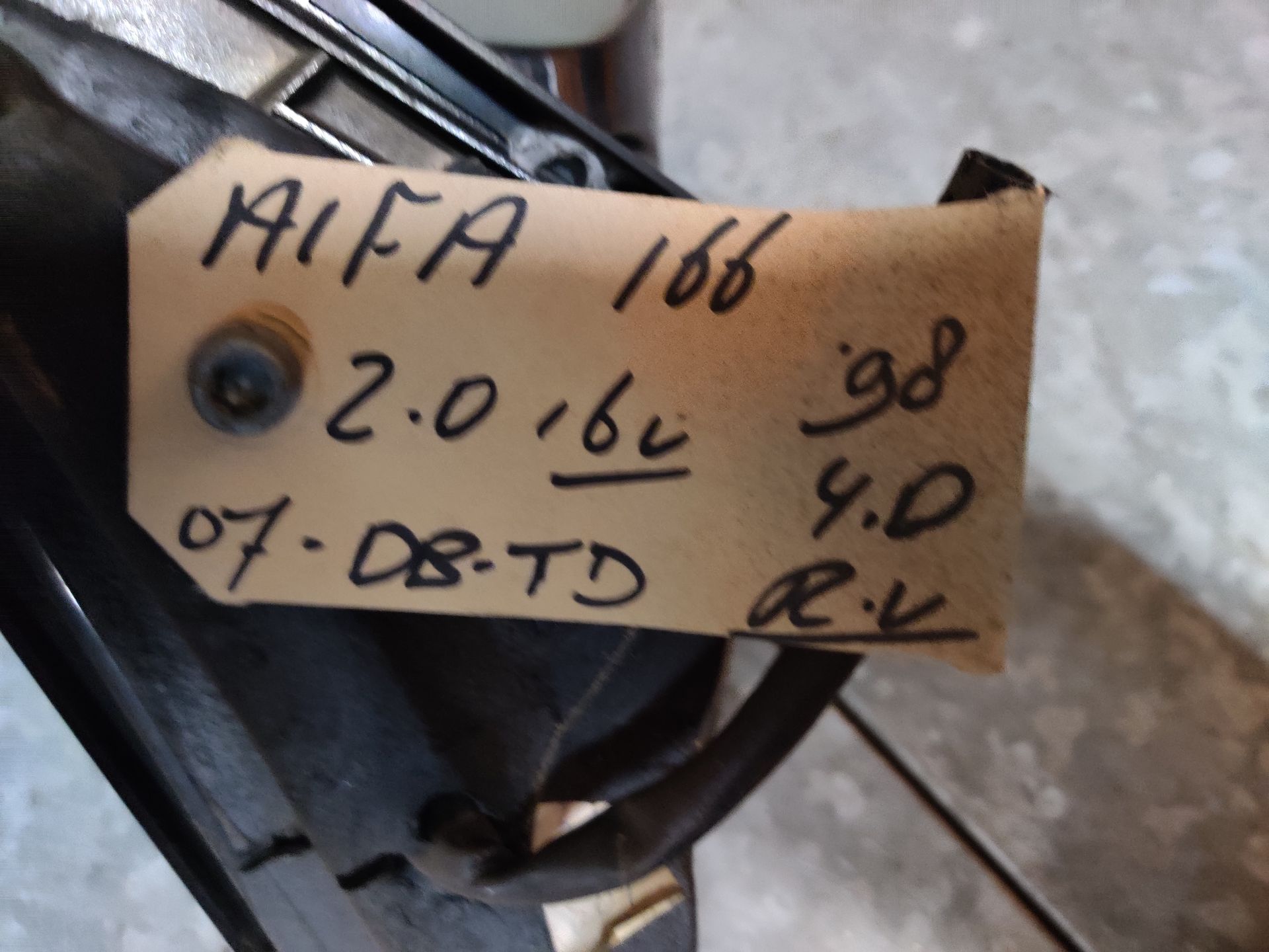 Alfa Romeo Alfa 166 rechter spiegel elektrisch uit 1998 ( model 1998 tot 16 mei 2007).