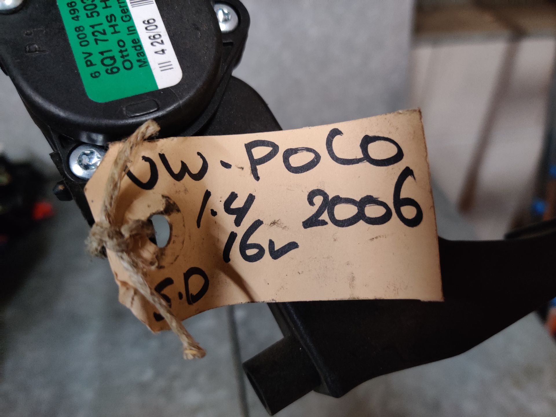 VW Polo gaspedaal van modeljaar 2005 - 2009.