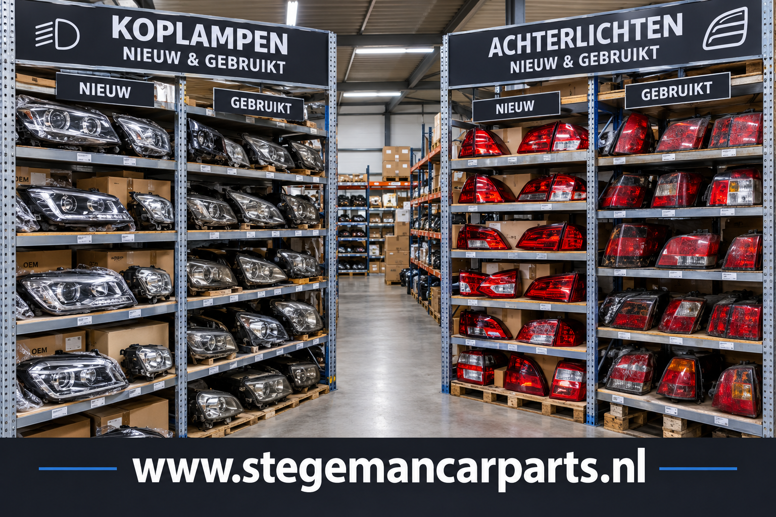 Stegeman Car Parts, zelf demonteren kan ook, ophalen mogelijk en bestellen via de webshop.
